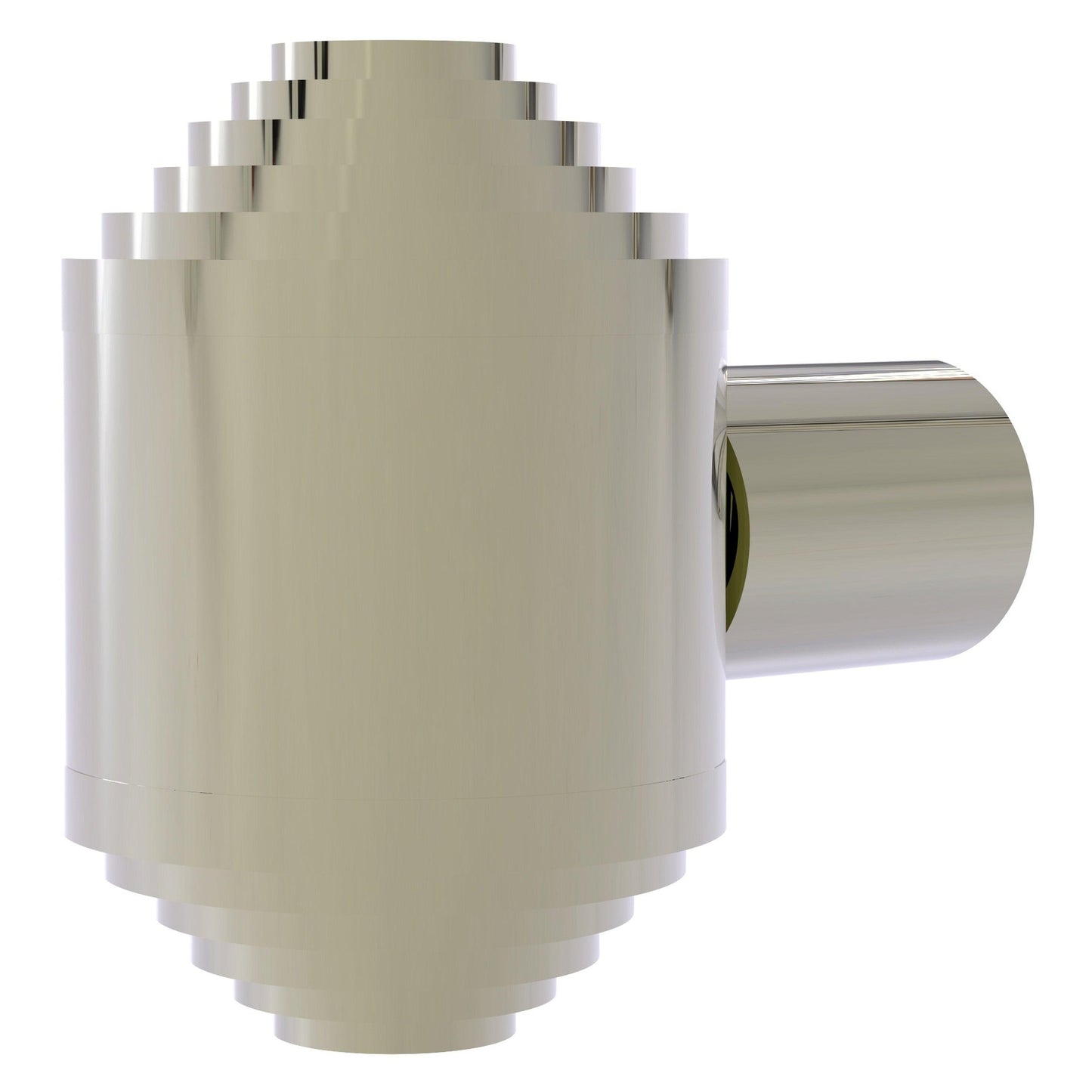 Allied Brass AT-10 1.25" x 1.25" Polished Nickel Solid Brass Cabinet Knob