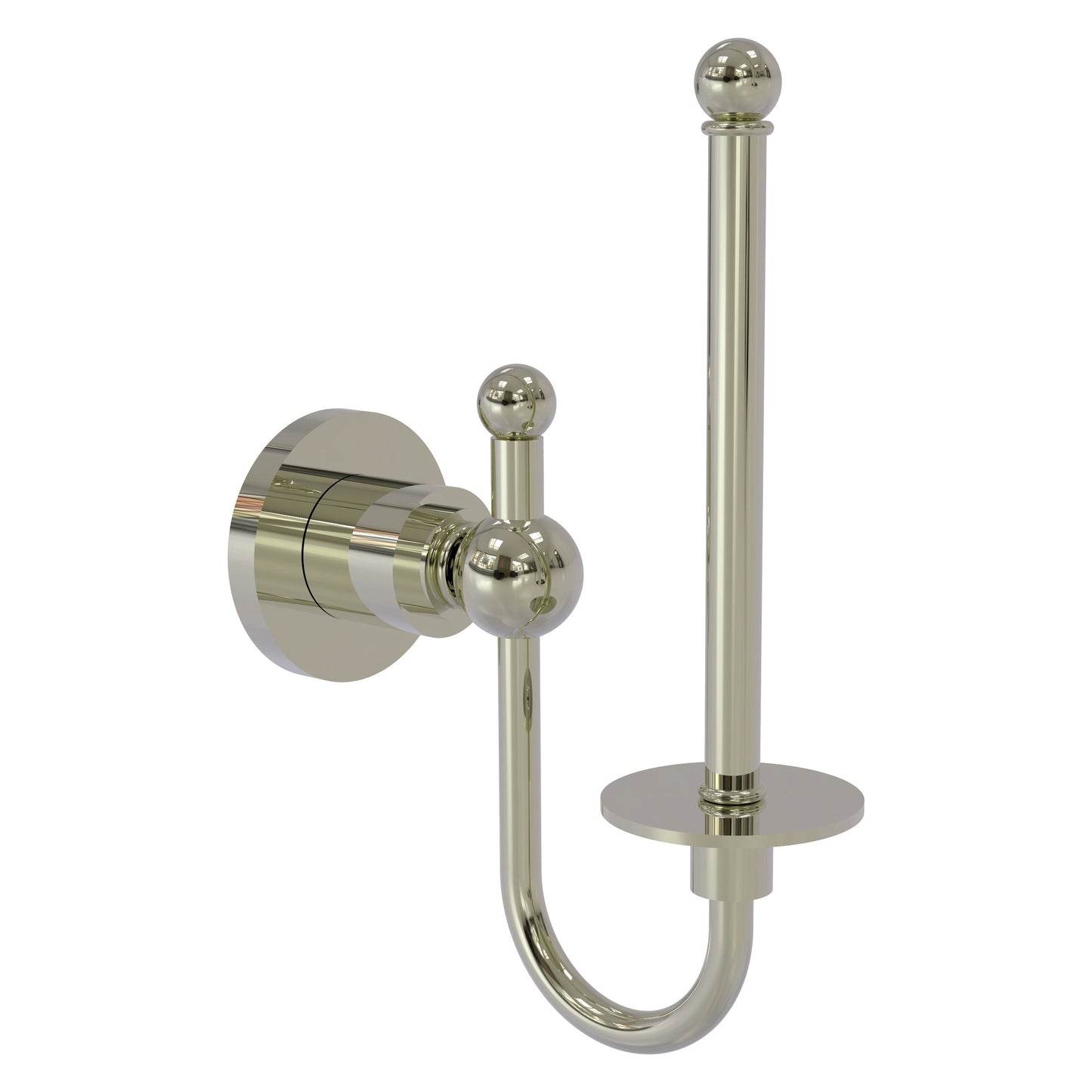 Allied Brass Astor Place 3" x 2.75" Polished Nickel Solid Brass Upright Toilet Tissue Holder