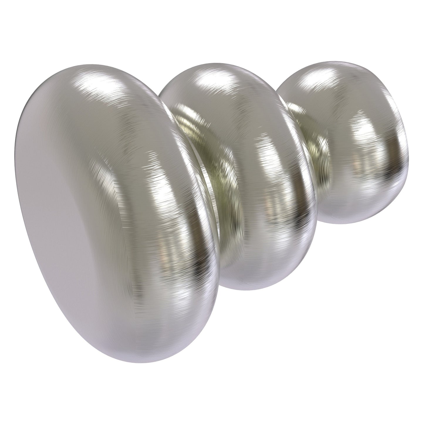Allied Brass B-1 1" x 1" Satin Nickel Solid Brass Cabinet Knob