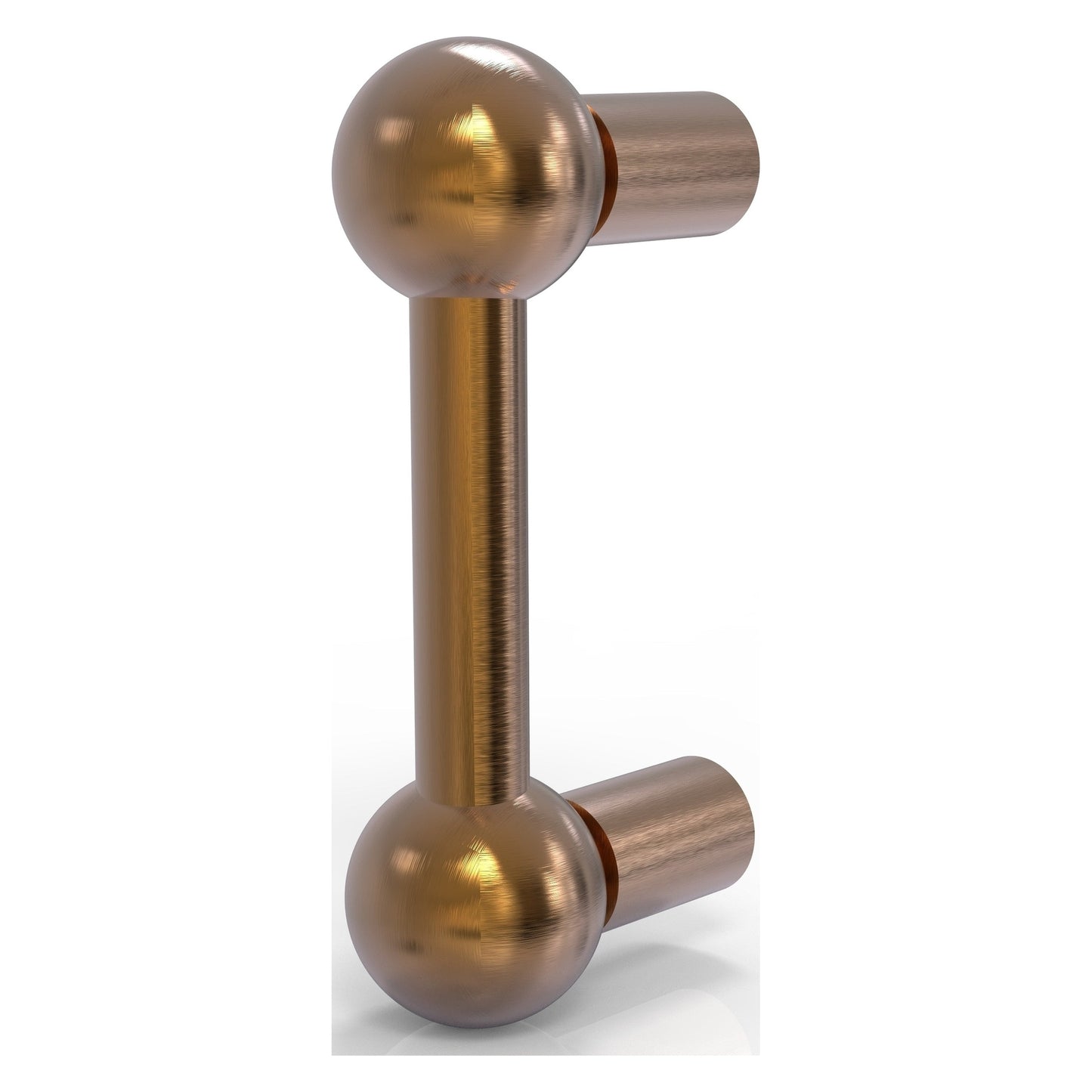 Allied Brass B-20 3" x 3" Brushed Bronze Solid Brass Cabinet Pull