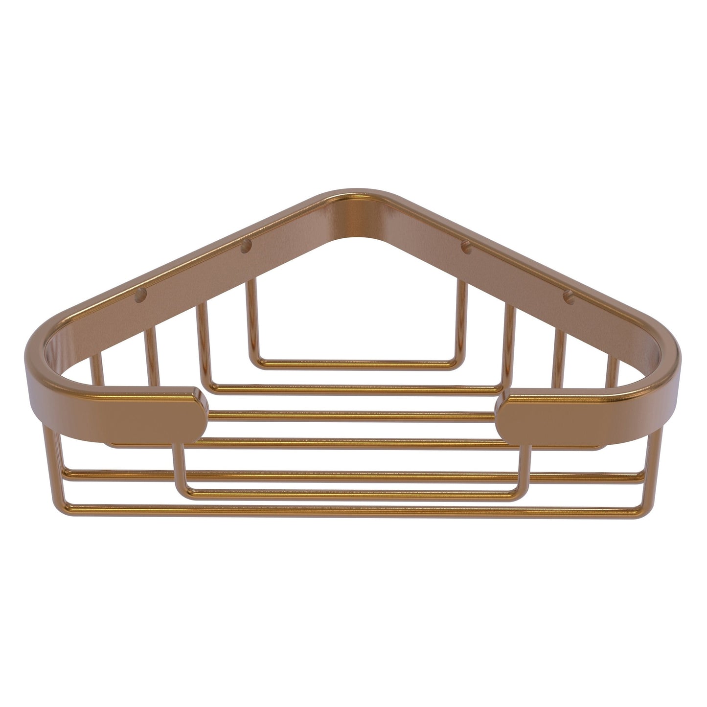 Allied Brass BSK-10ST 4.4" x 4.4" Brushed Bronze Solid Brass Corner Soap Basket