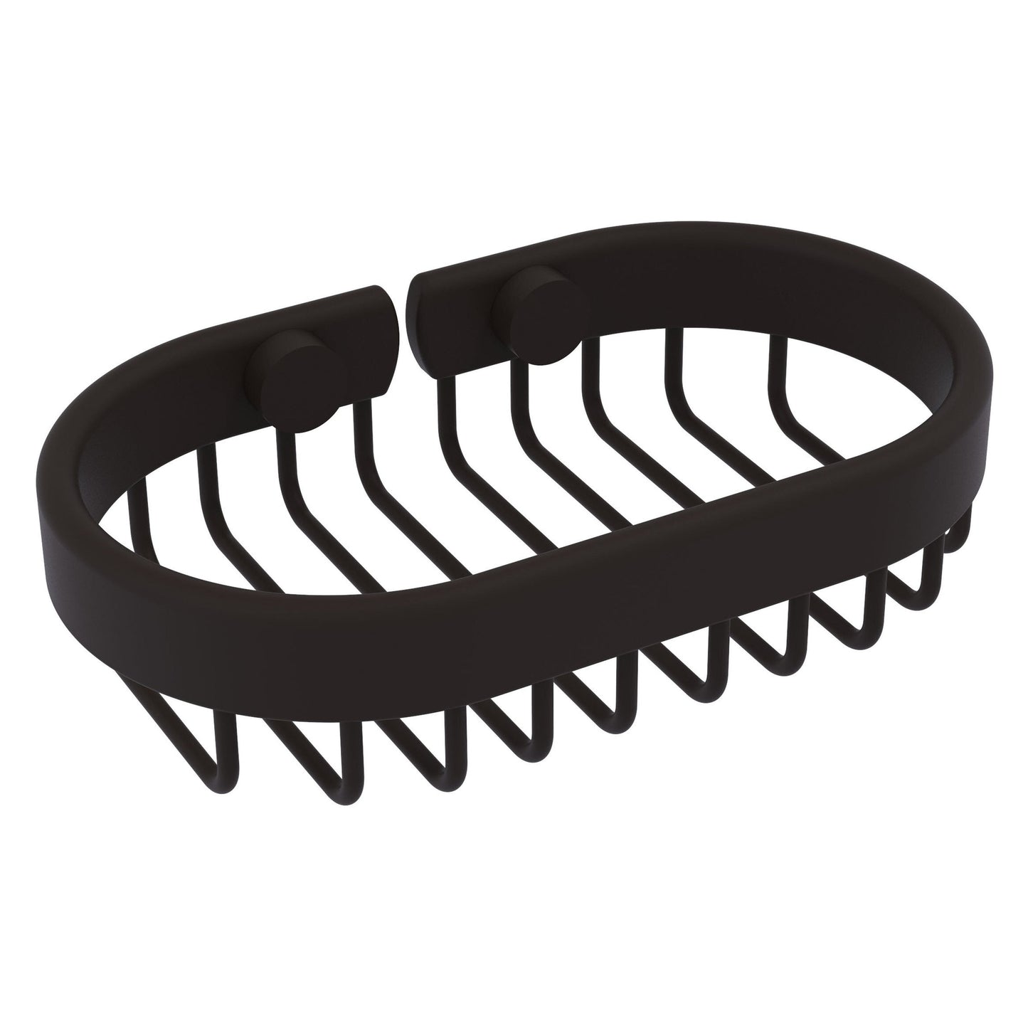 Allied Brass BSK-150LA 6" x 3.6" Oil Rubbed Bronze Solid Brass Oval Soap Basket