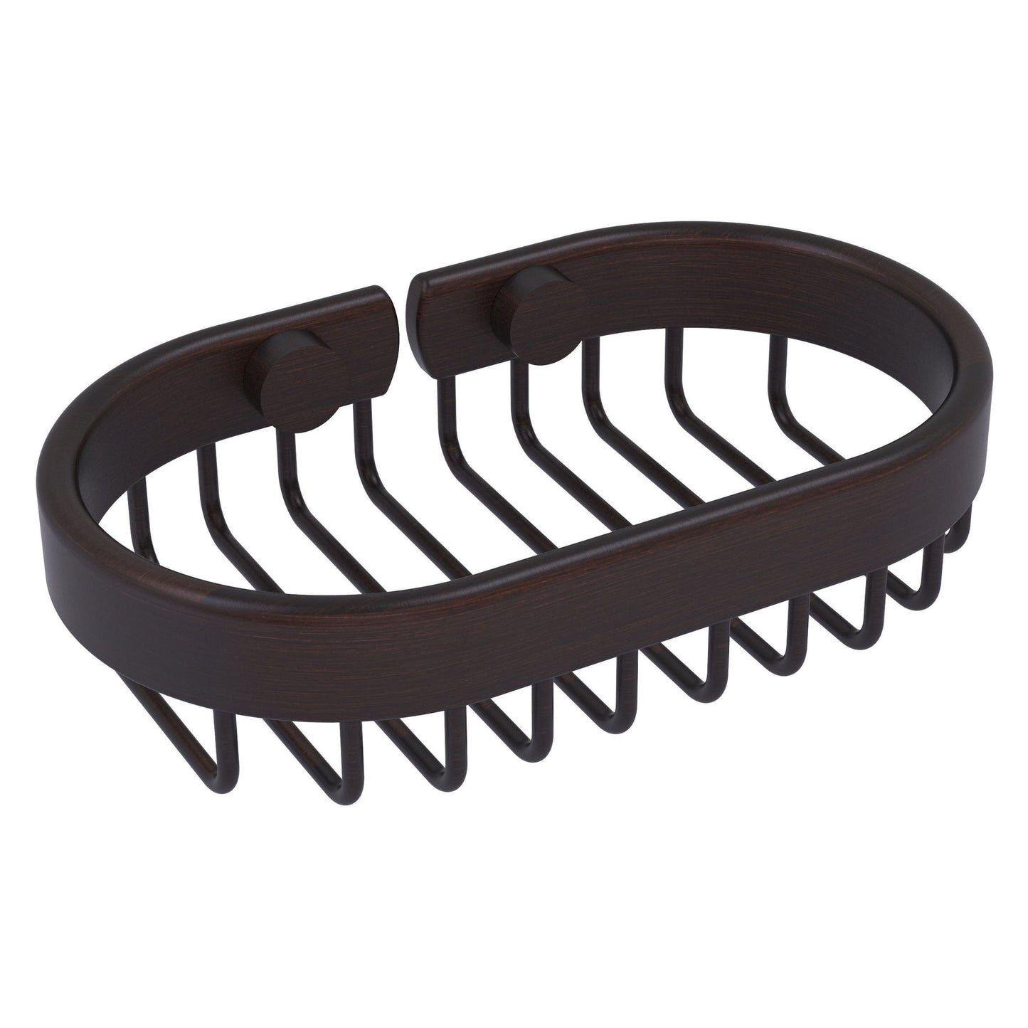 Allied Brass BSK-150LA 6" x 3.6" Venetian Bronze Solid Brass Oval Soap Basket