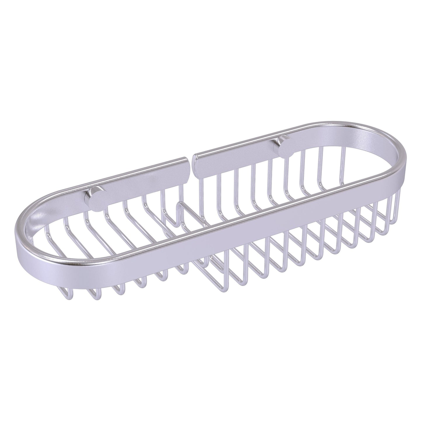 Allied Brass BSK-175LA 11" x 3.6" Satin Chrome Solid Brass Combination Wire Basket