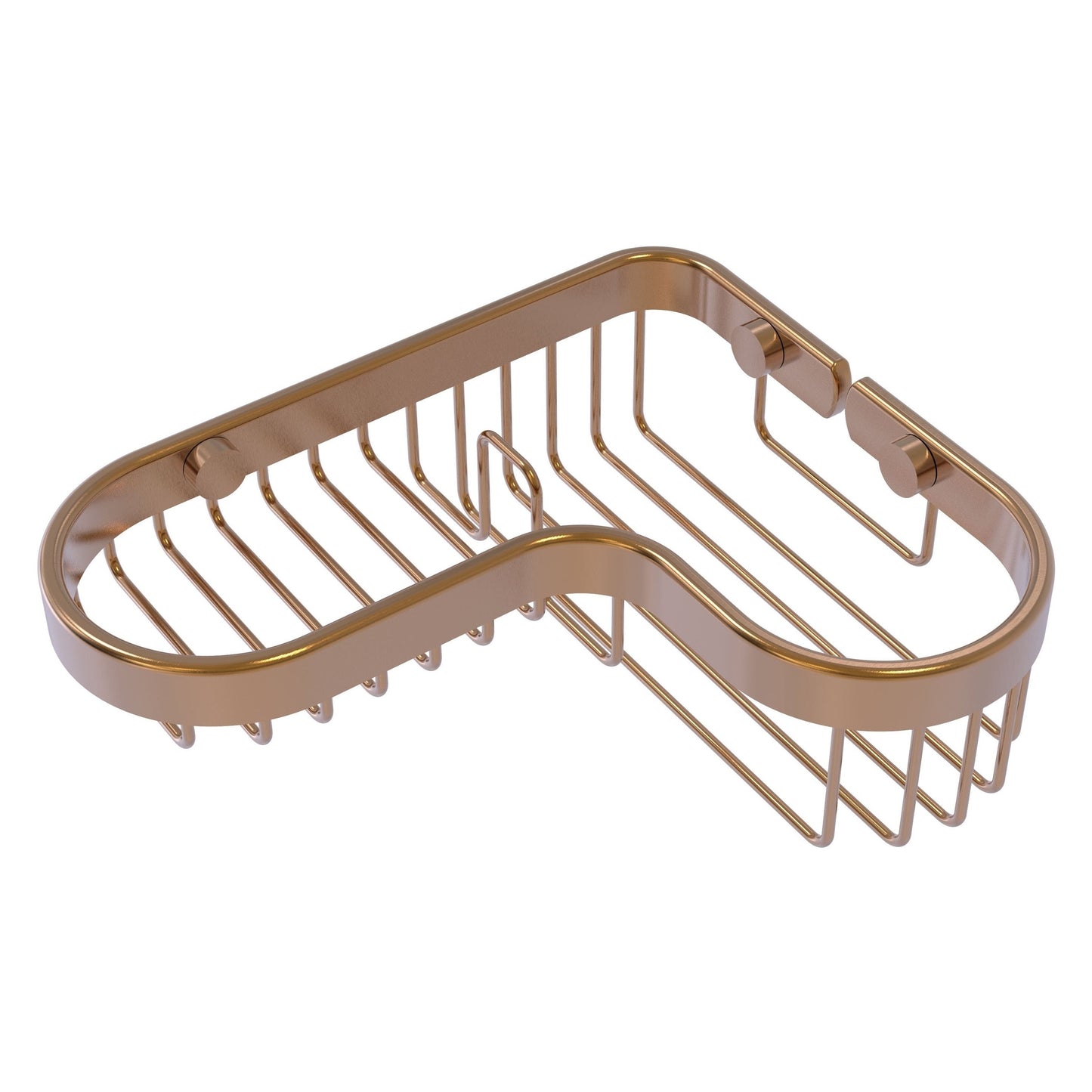 Allied Brass BSK-225LA 8.75" x 7.4" Brushed Bronze Solid Brass Corner Combination Shower Basket