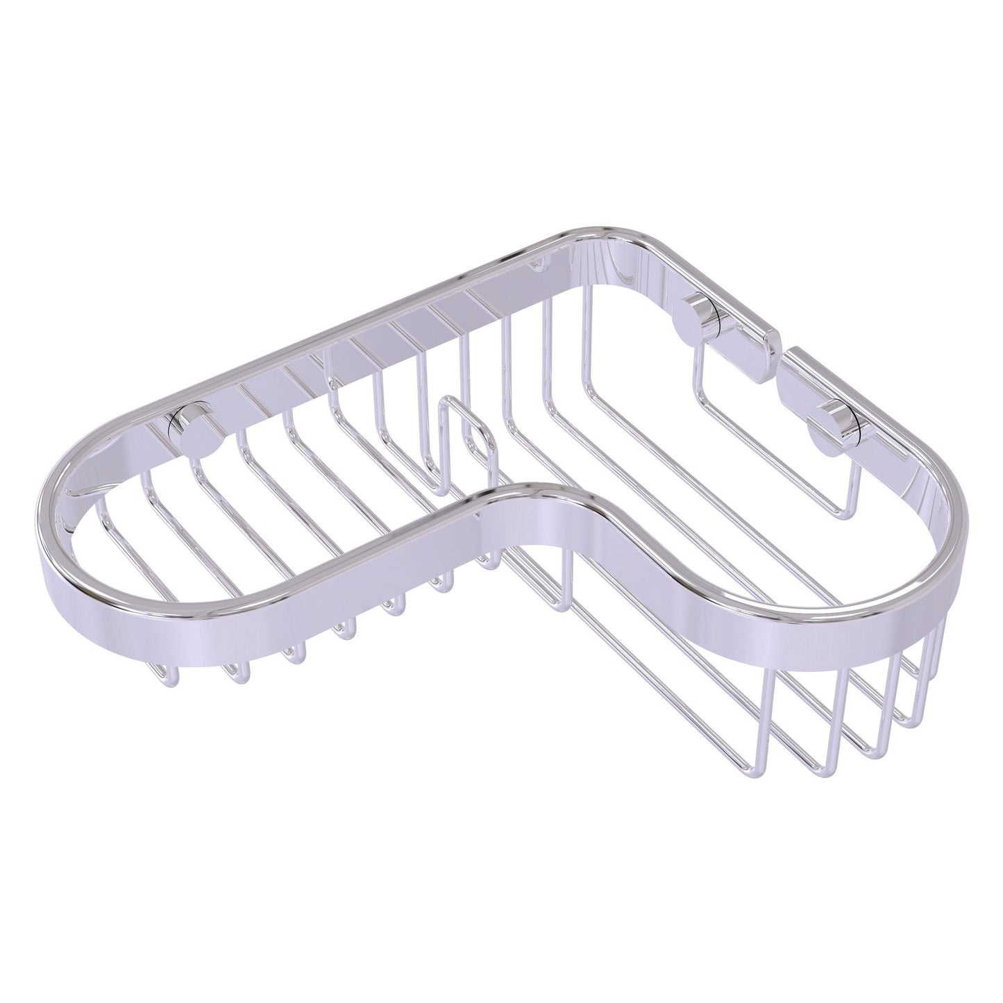 Allied Brass BSK-225LA 8.75" x 7.4" Polished Chrome Solid Brass Corner Combination Shower Basket