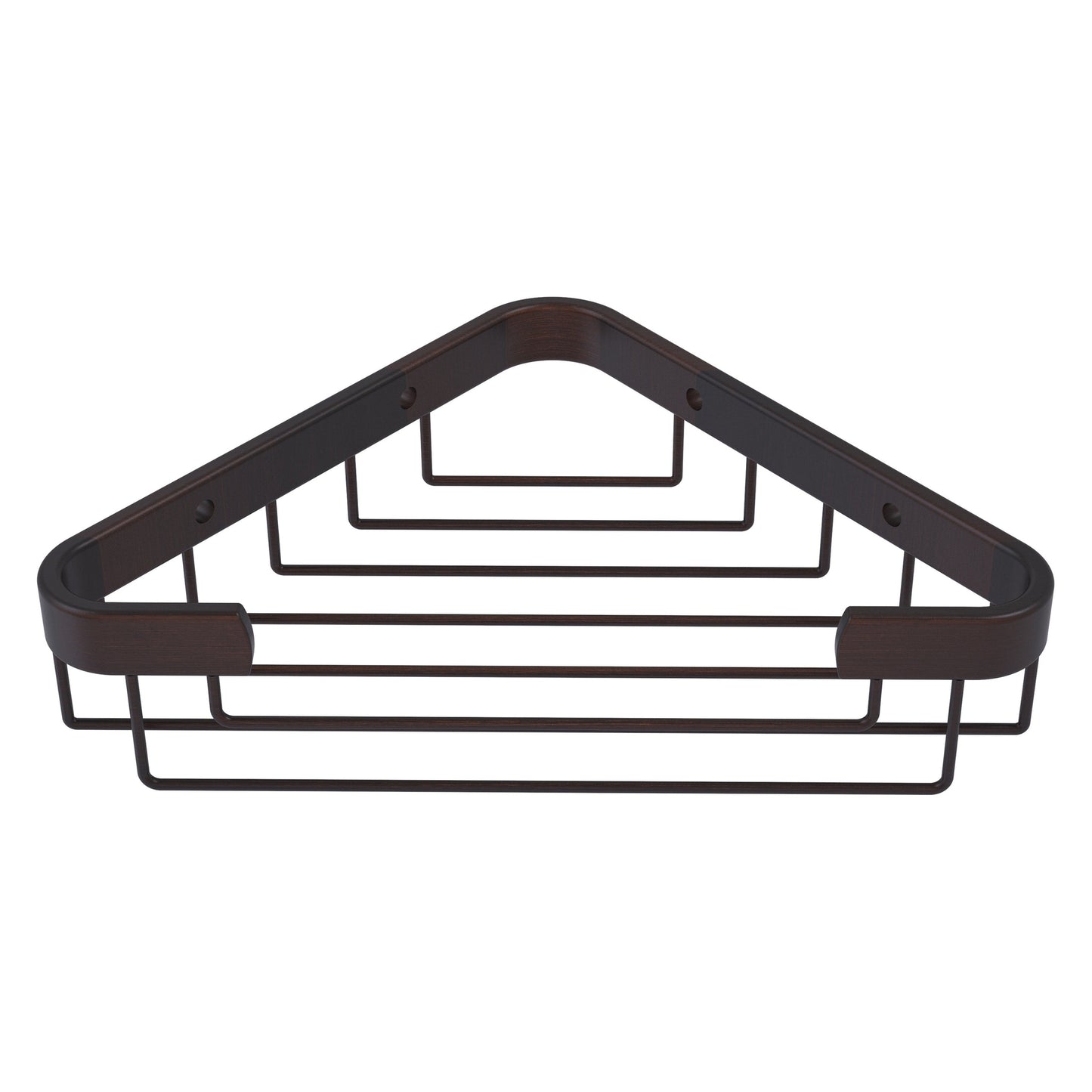 Allied Brass BSK-50ST 9.8" x 6.2" Venetian Bronze Solid Brass Toiletry Corner Shower Basket
