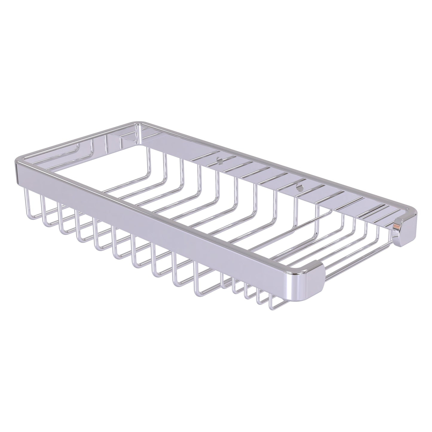 Allied Brass BSK-60SR 10.5" x 4.8" Polished Chrome Solid Brass Rectangular Combination Shower Basket