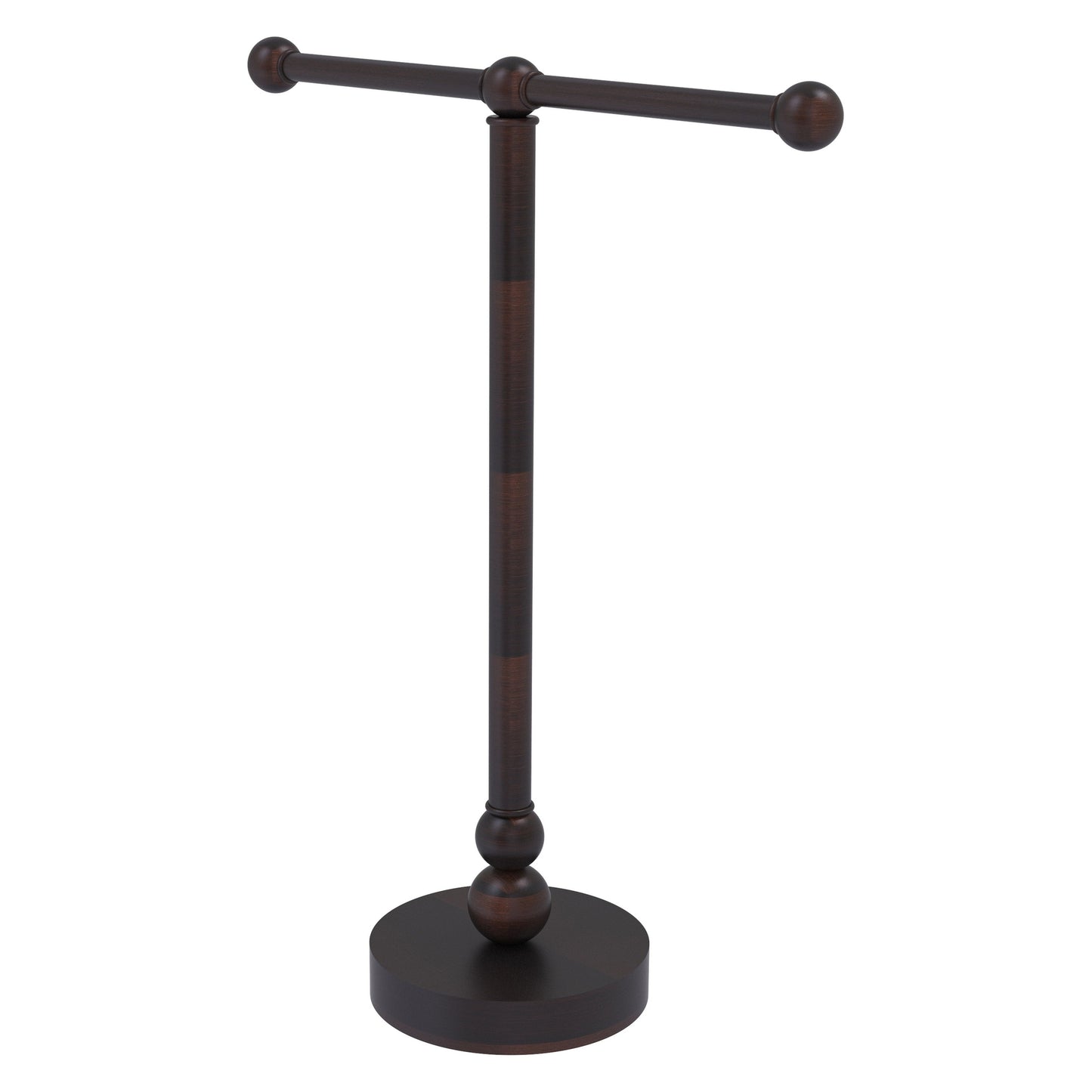 Allied Brass Bolero 14.5" x 14" Venetian Bronze Solid Brass Vanity Top 2-Arm Guest Towel Holder