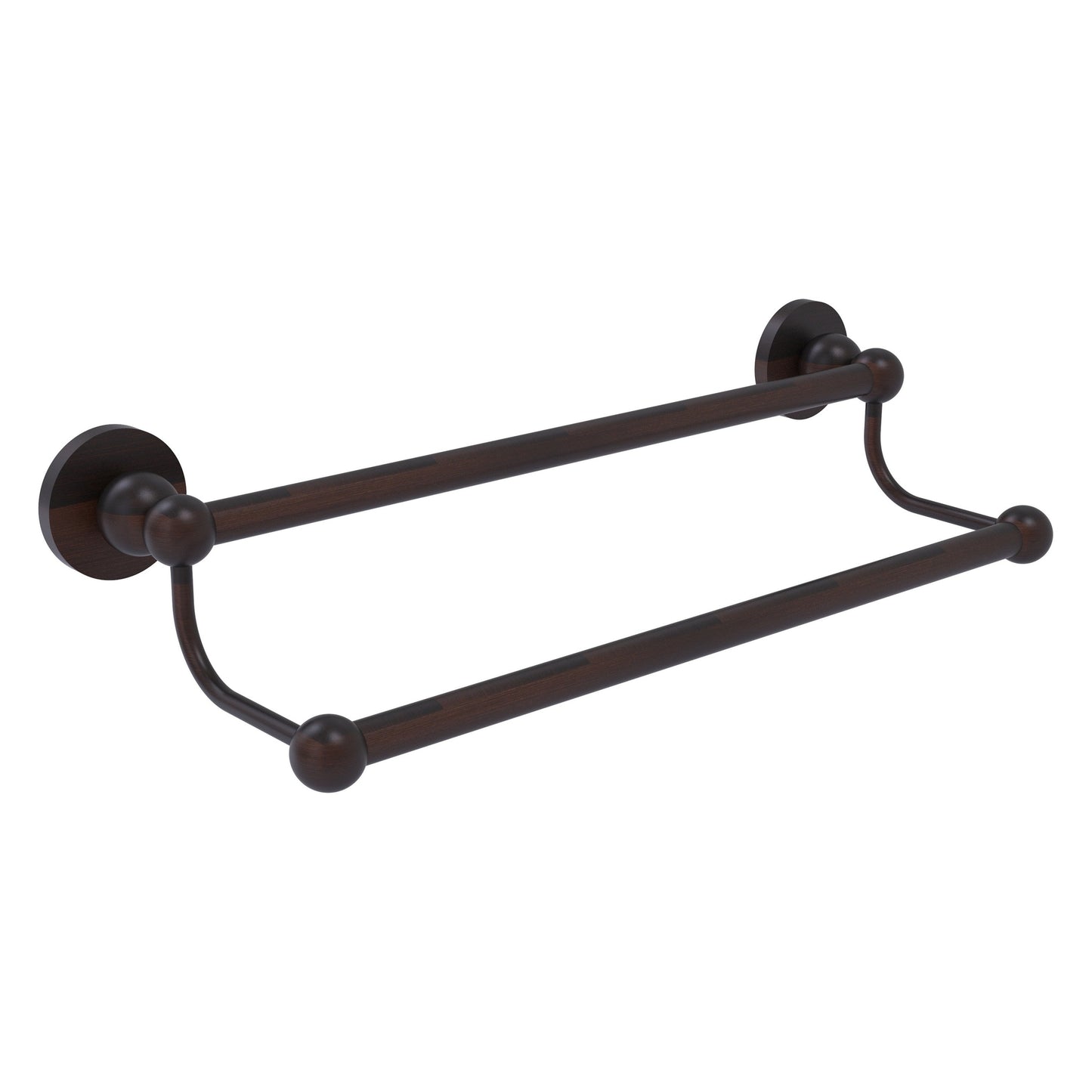 Allied Brass Bolero 18" x 20.5" Venetian Bronze Solid Brass Double Towel Bar