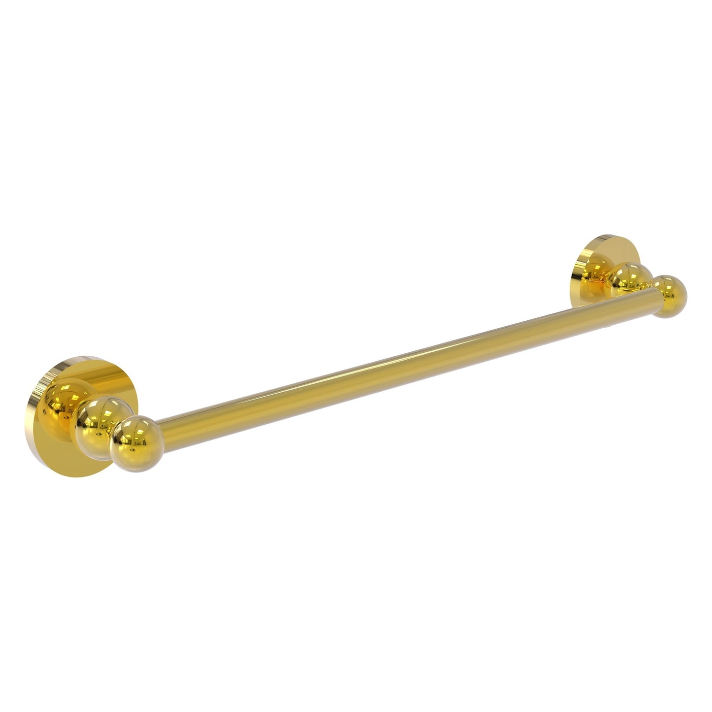 Allied Brass Bolero 30" x 32.5" Polished Brass Solid Brass Towel Bar