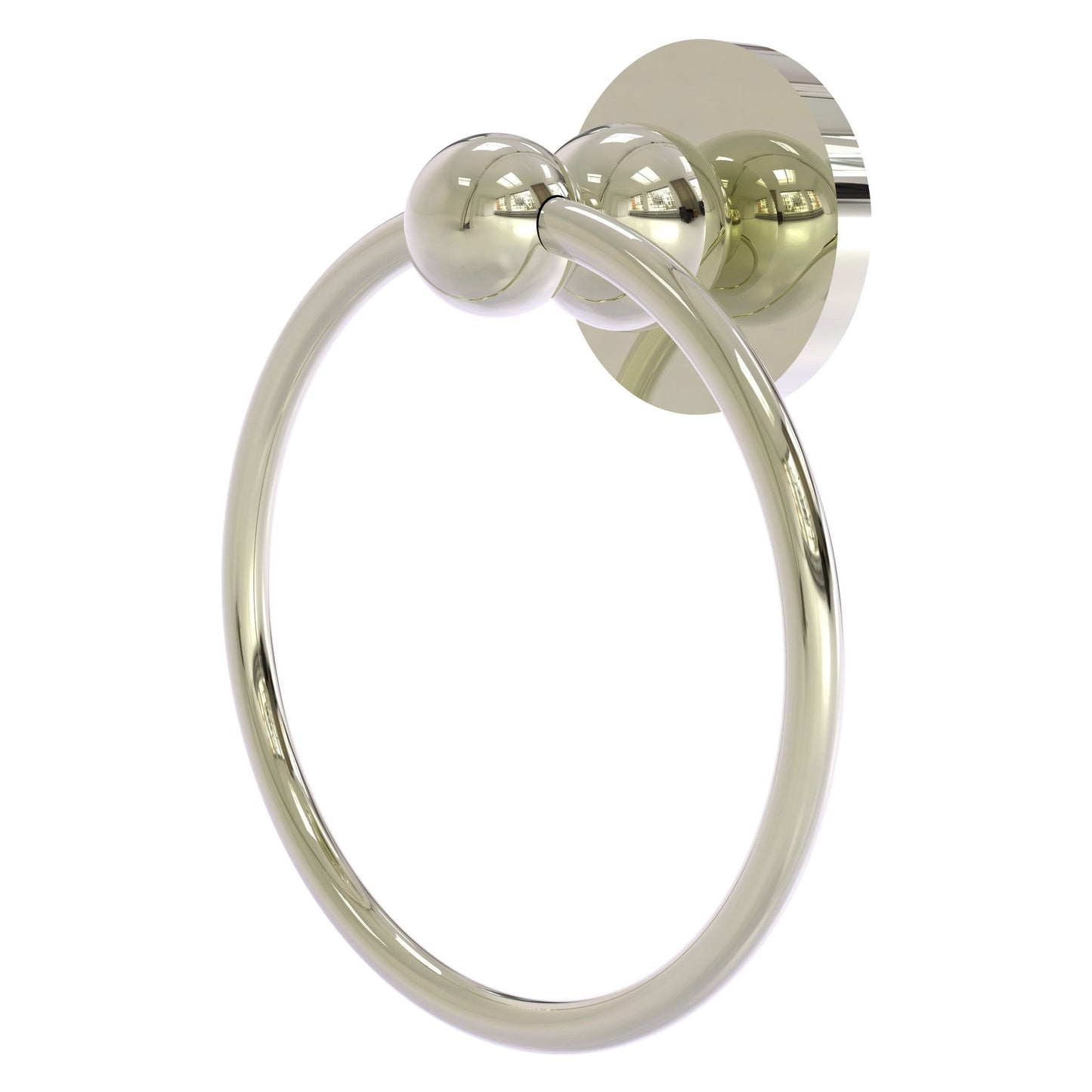 Allied Brass Bolero 6" x 6" Polished Nickel Solid Brass Towel Ring