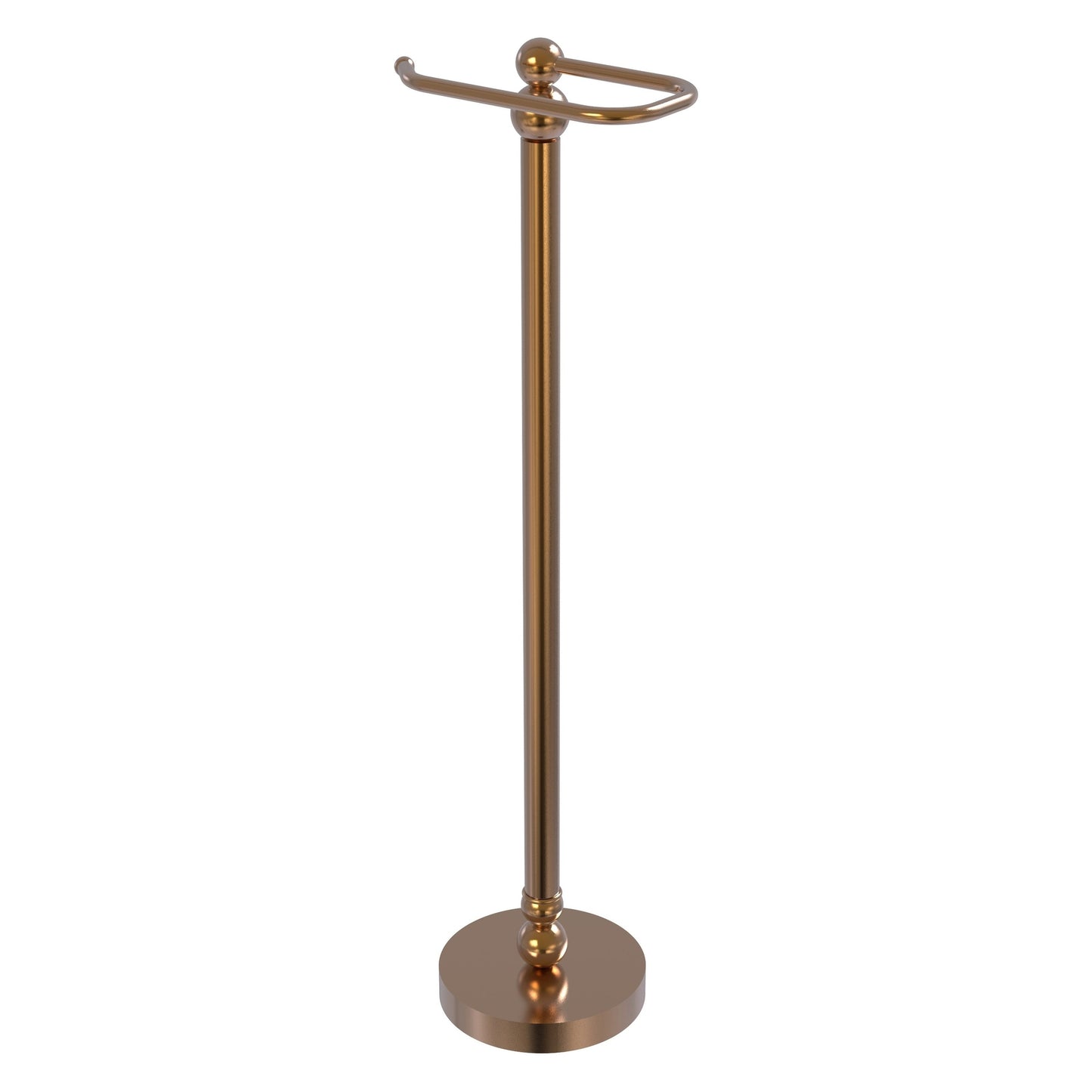 Allied Brass Bolero 7.8" x 6" Brushed Bronze Solid Brass Free-Standing Toilet Tissue Stand