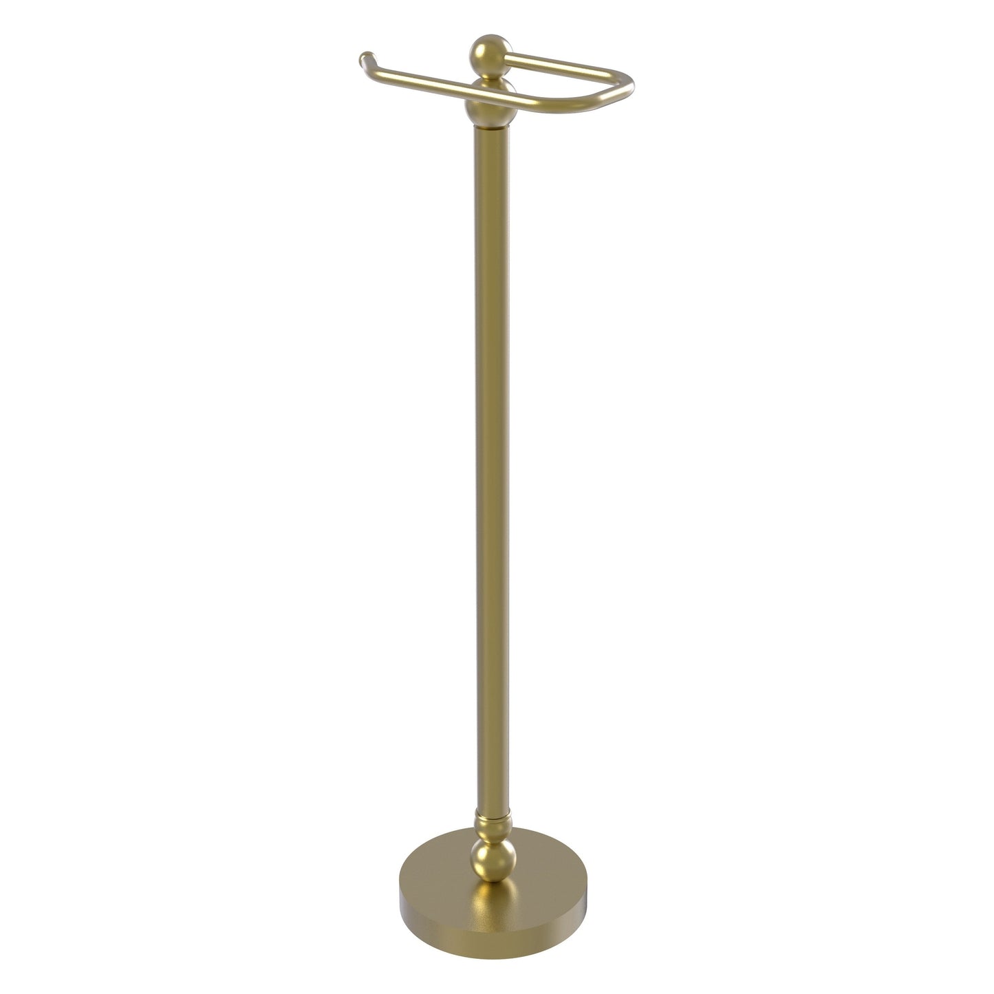 Allied Brass Bolero 7.8" x 6" Satin Brass Solid Brass Free-Standing Toilet Tissue Stand