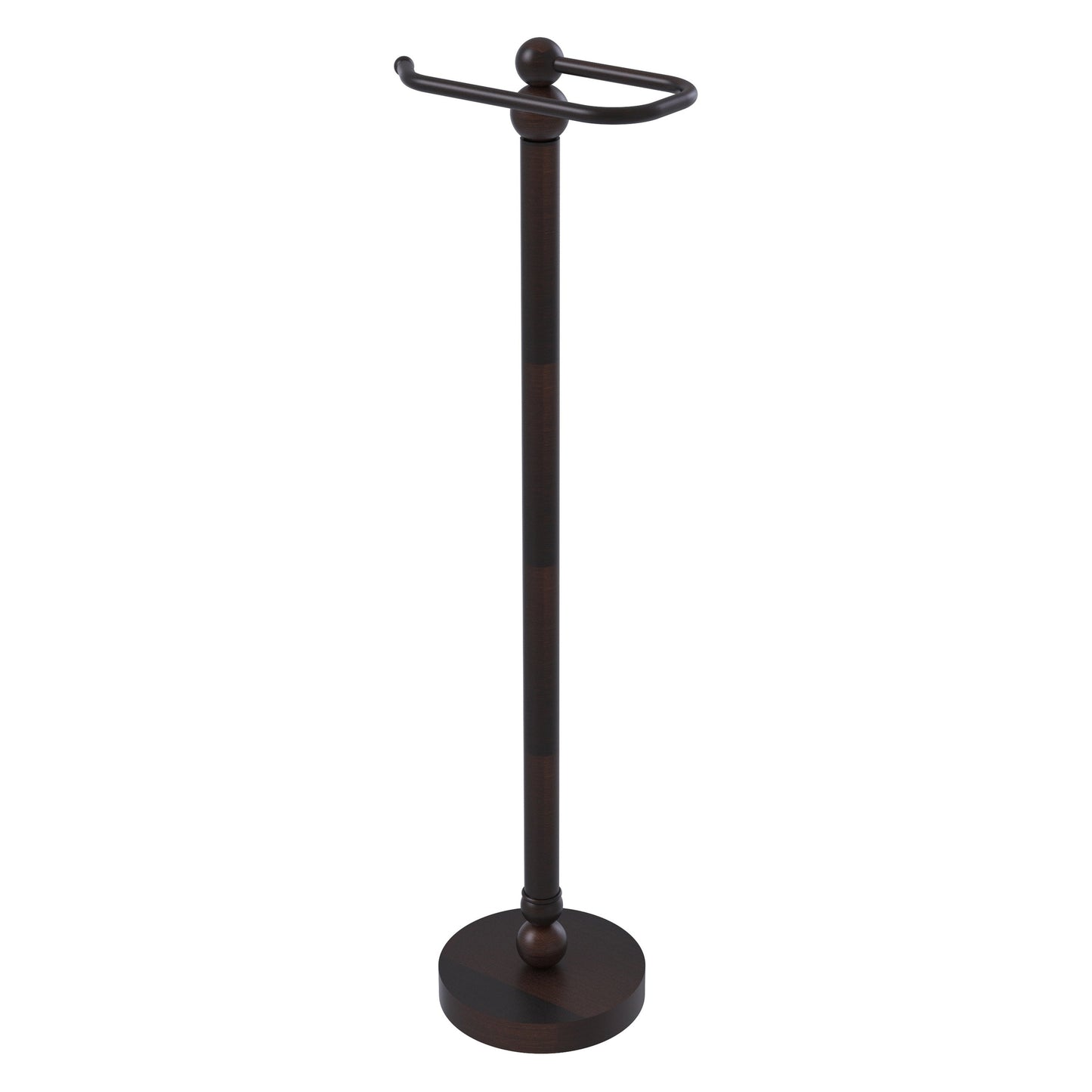Allied Brass Bolero 7.8" x 6" Venetian Bronze Solid Brass Free-Standing Toilet Tissue Stand