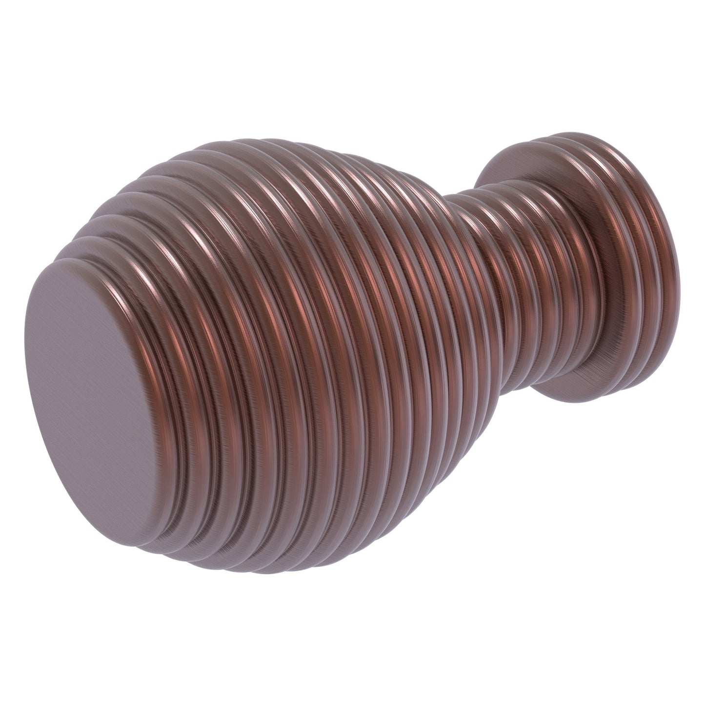 Allied Brass C-1 1" x 1" Antique Copper Solid Brass Designer Cabinet Knob