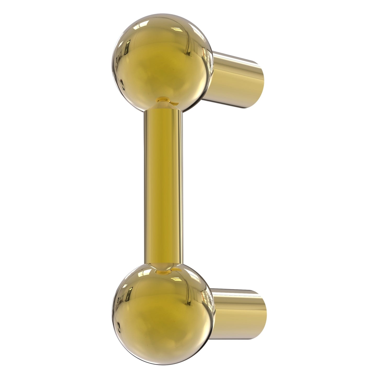 Allied Brass C-20 3" x 1" Polished Brass Solid Brass Cabinet Pull
