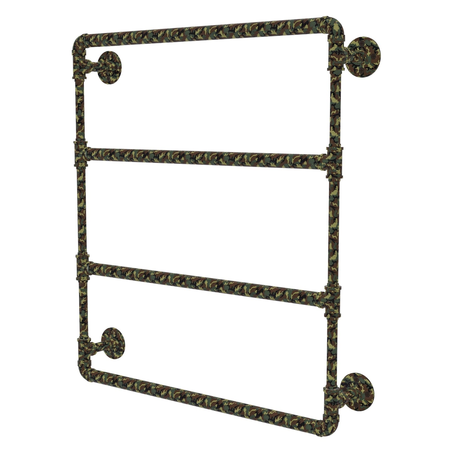 Allied Brass Camo 24" x 4.4" Military Camo Solid Brass Wall-Mounted Ladder Towel Bar