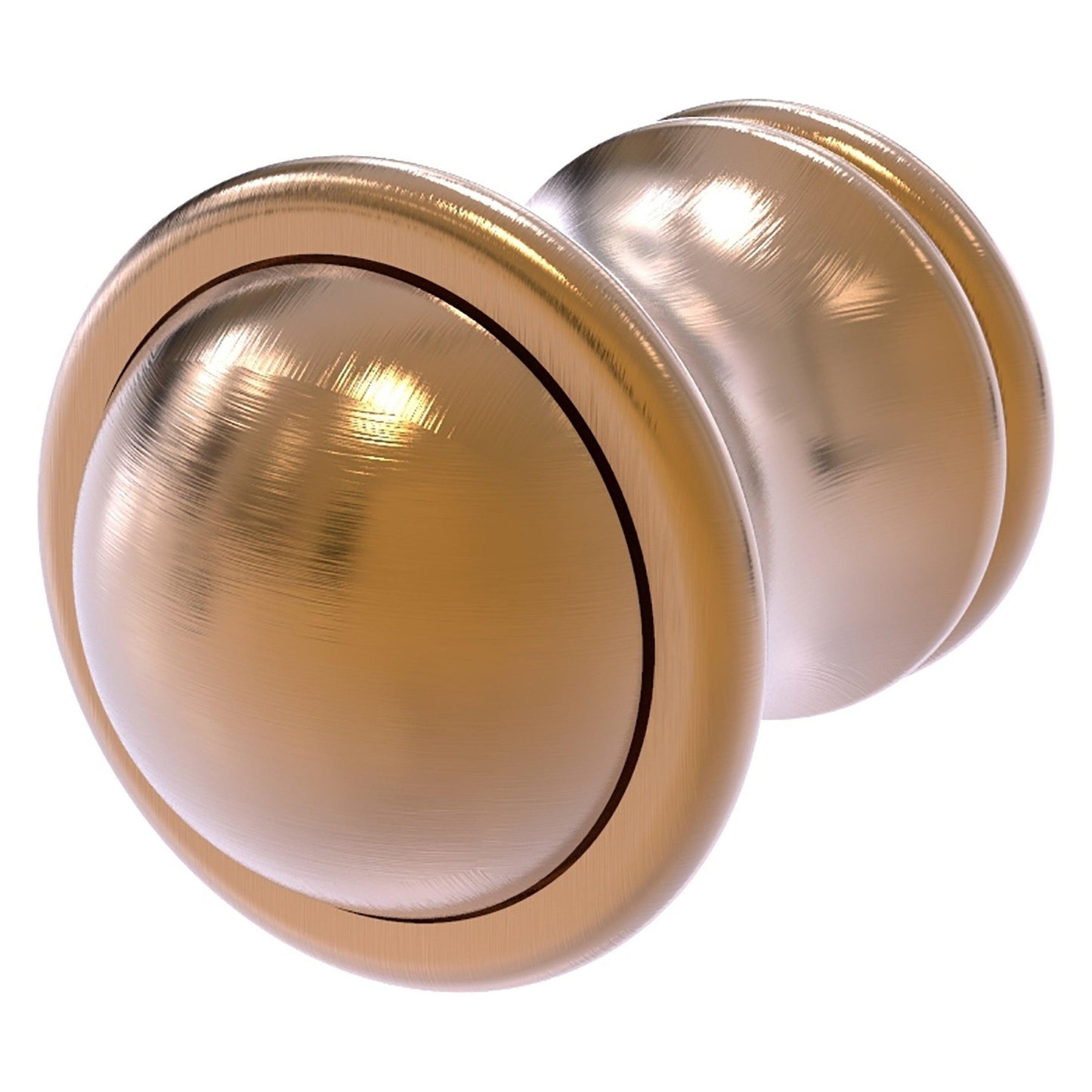 Allied Brass Carolina 1" x 1.3" Brushed Bronze Solid Brass Cabinet Knob
