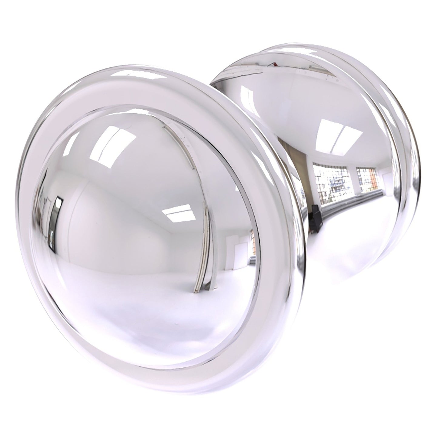 Allied Brass Carolina 1" x 1.3" Polished Chrome Solid Brass Cabinet Knob