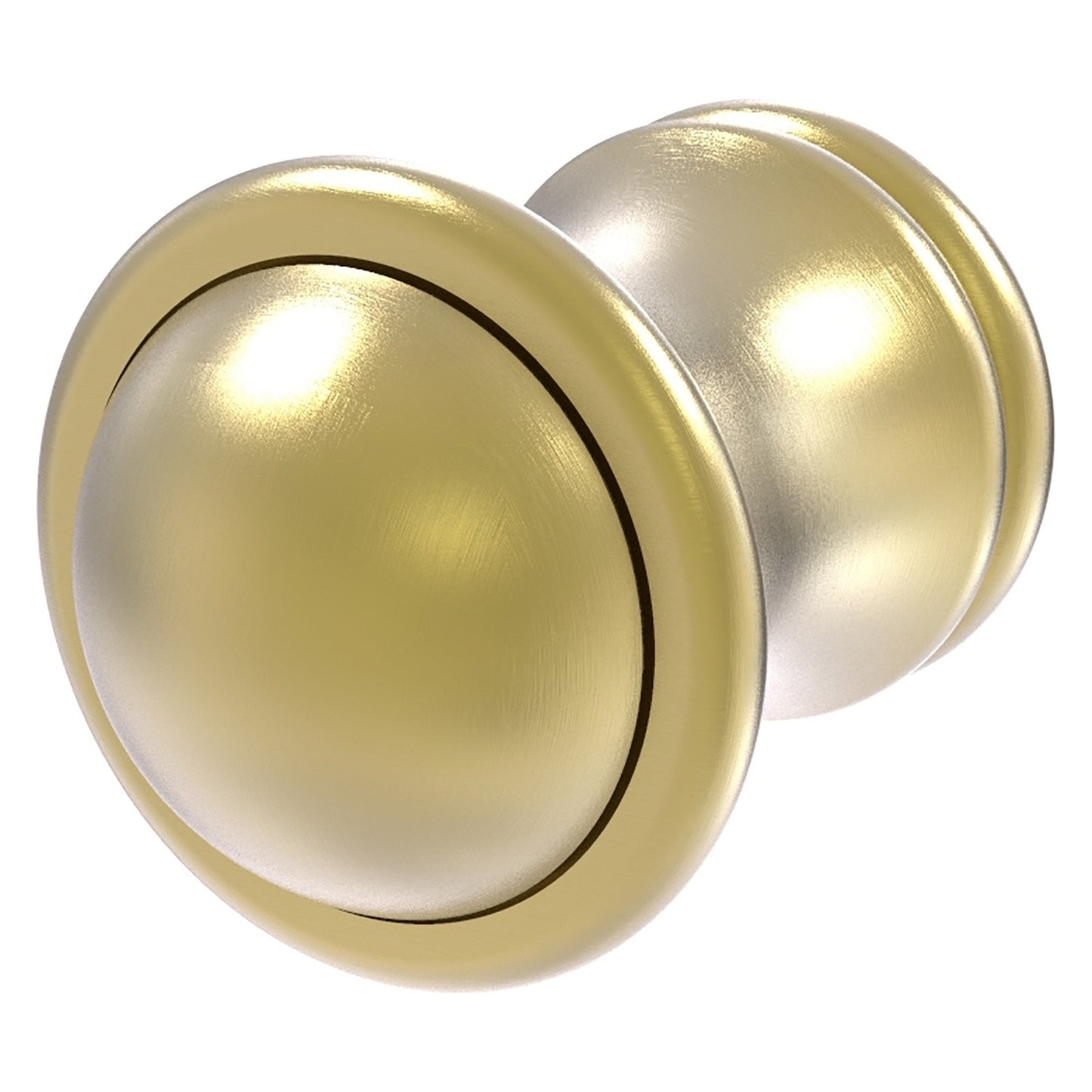 Allied Brass Carolina 1" x 1.3" Satin Brass Solid Brass Cabinet Knob