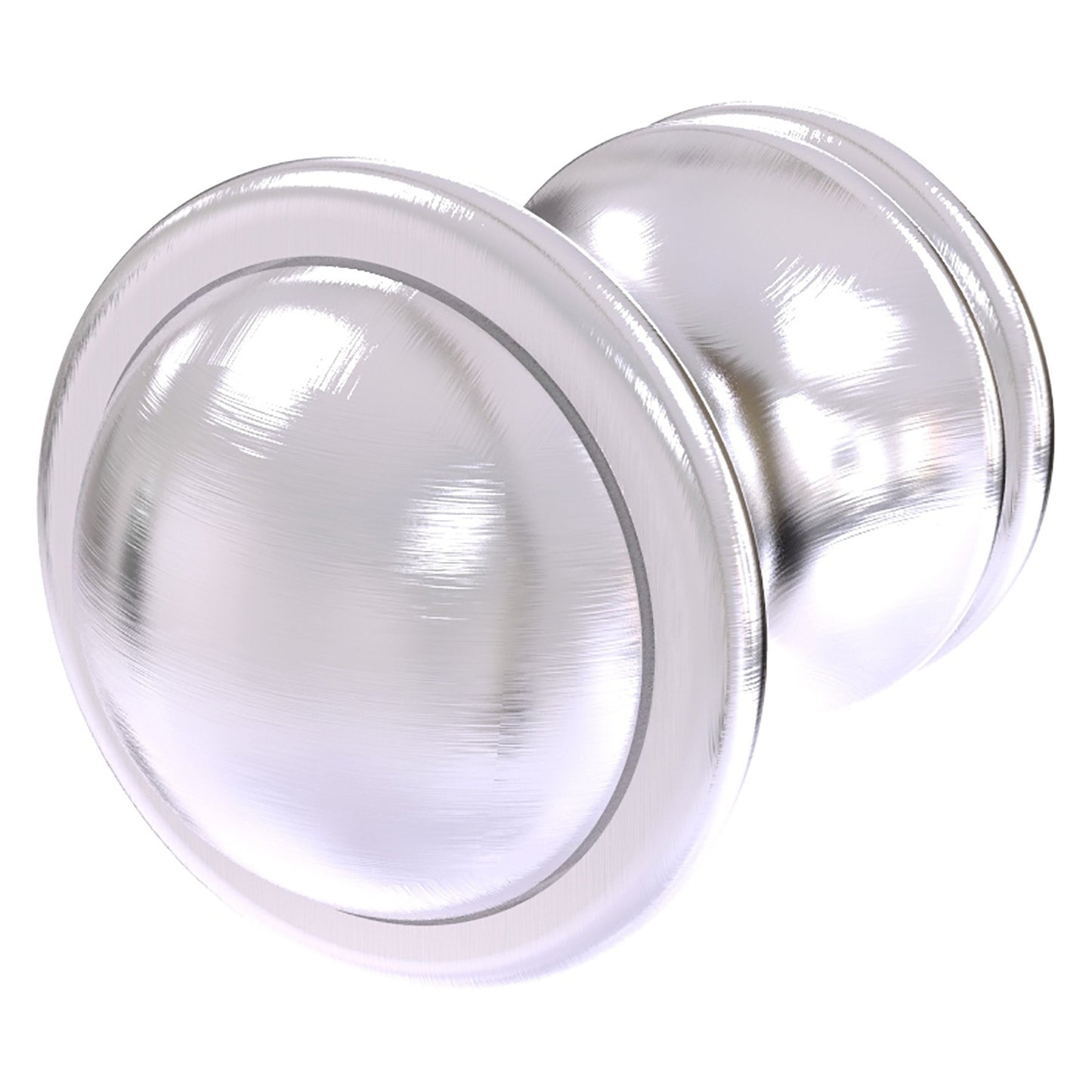 Allied Brass Carolina 1" x 1.3" Satin Chrome Solid Brass Cabinet Knob