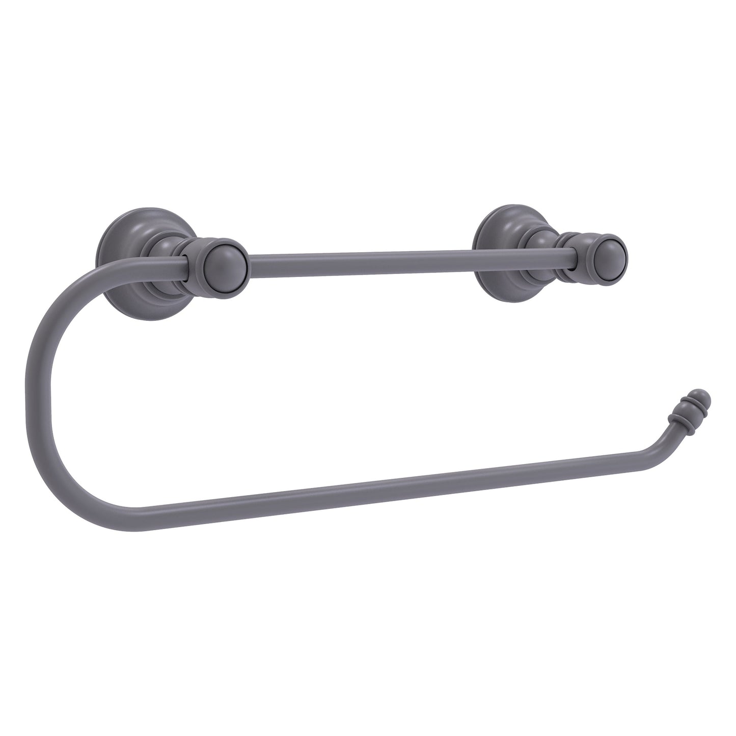 Allied Brass Carolina 14.2" x 3.3" Matte Gray Solid Brass Wall-Mounted Paper Towel Holder