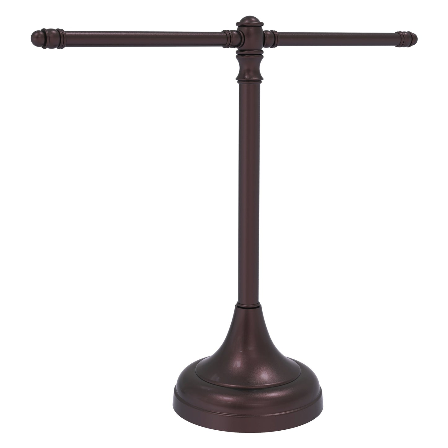 Allied Brass Carolina 16.3" x 5.5" Antique Bronze Solid Brass Guest Towel Stand