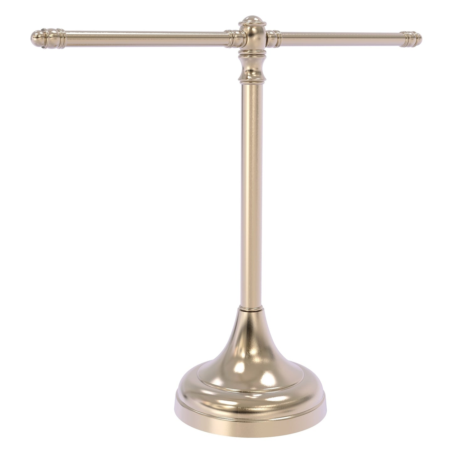 Allied Brass Carolina 16.3" x 5.5" Antique Pewter Solid Brass Guest Towel Stand