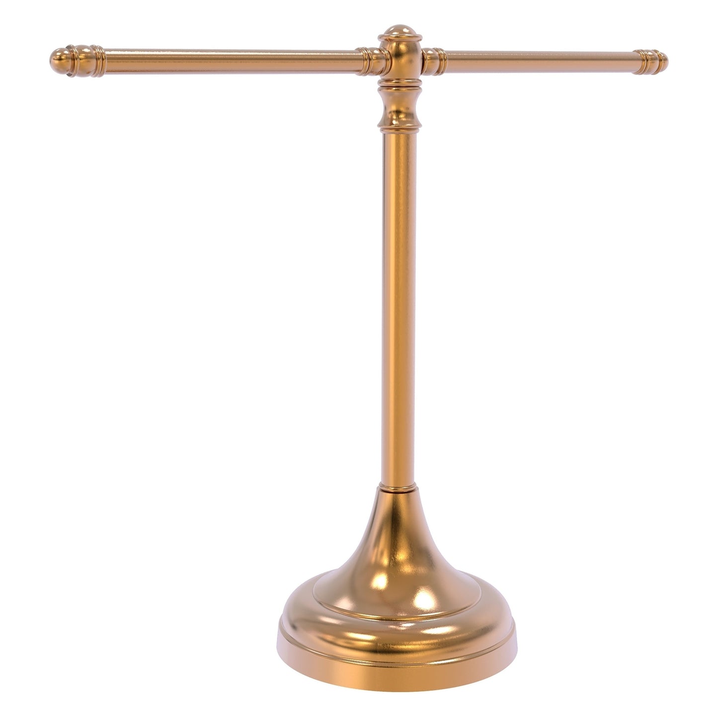 Allied Brass Carolina 16.3" x 5.5" Brushed Bronze Solid Brass Guest Towel Stand