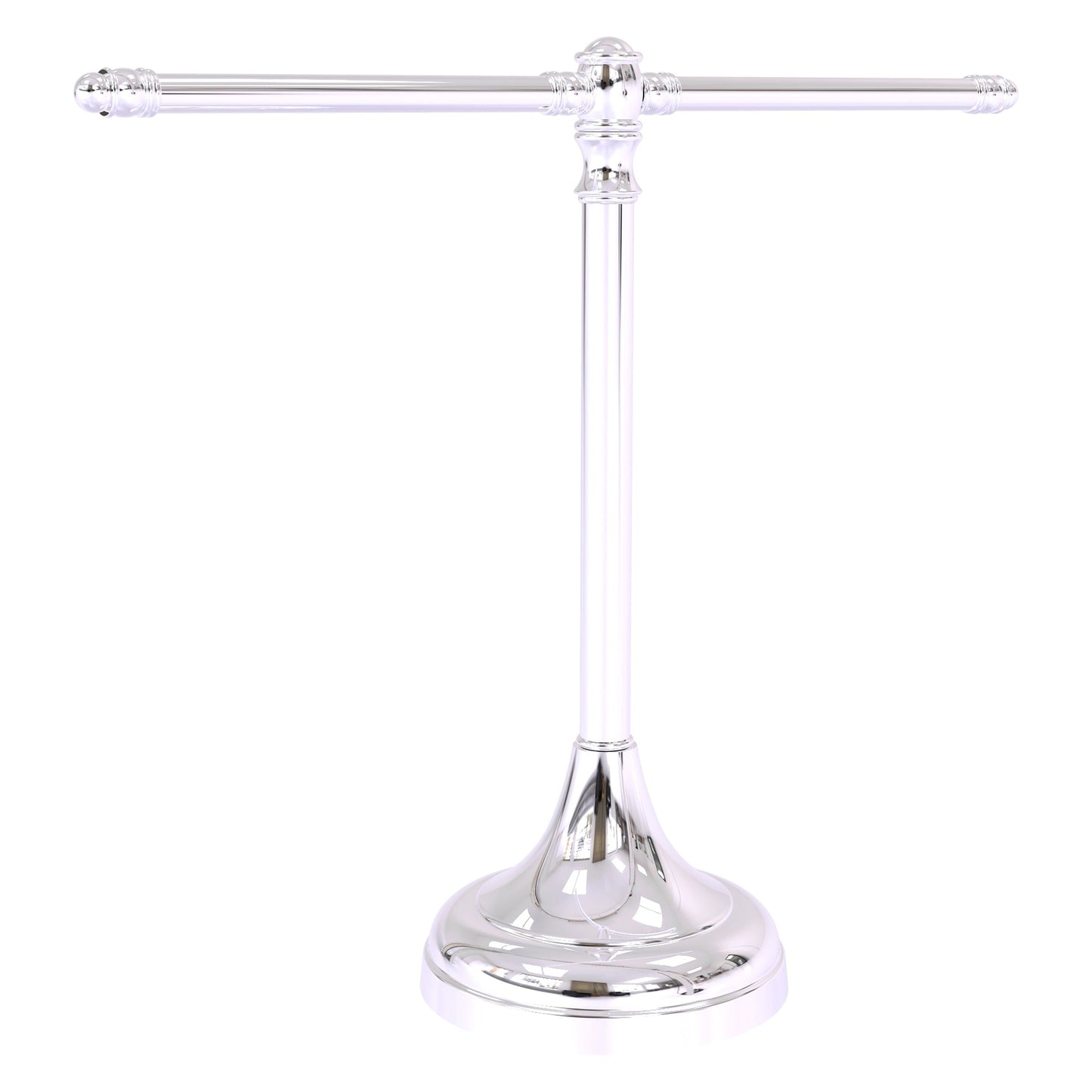 Allied Brass Carolina 16.3" x 5.5" Polished Chrome Solid Brass Guest Towel Stand