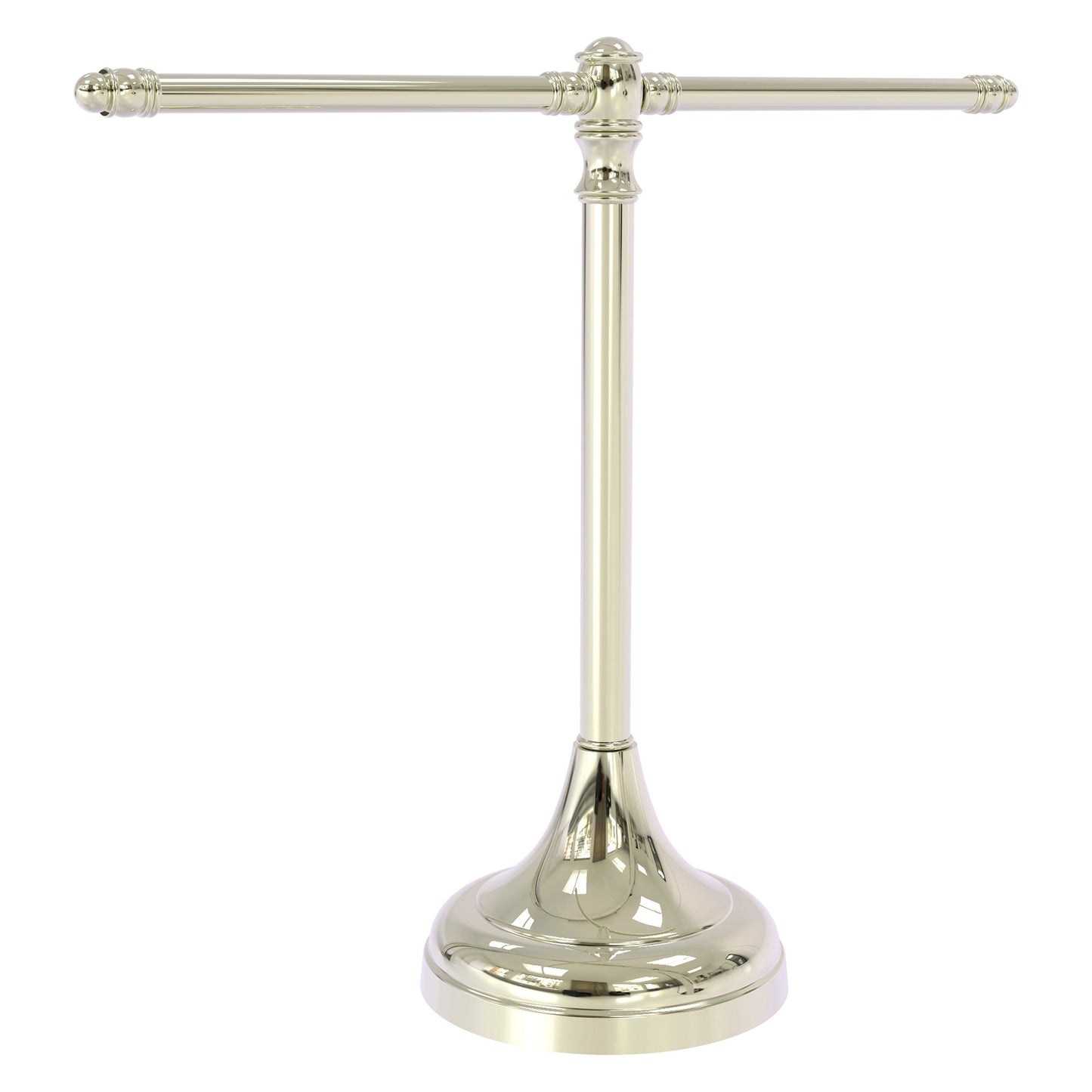Allied Brass Carolina 16.3" x 5.5" Polished Nickel Solid Brass Guest Towel Stand