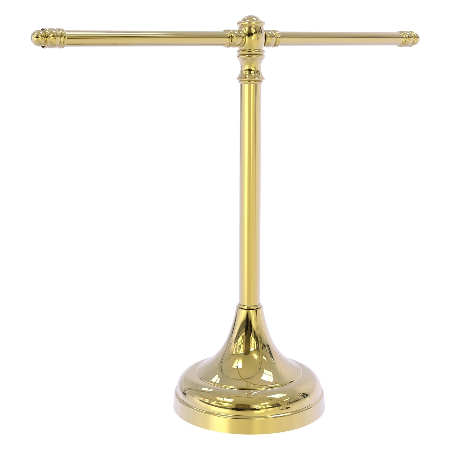 Allied Brass Carolina 16.3" x 5.5" Unlacquered Brass Solid Brass Guest Towel Stand