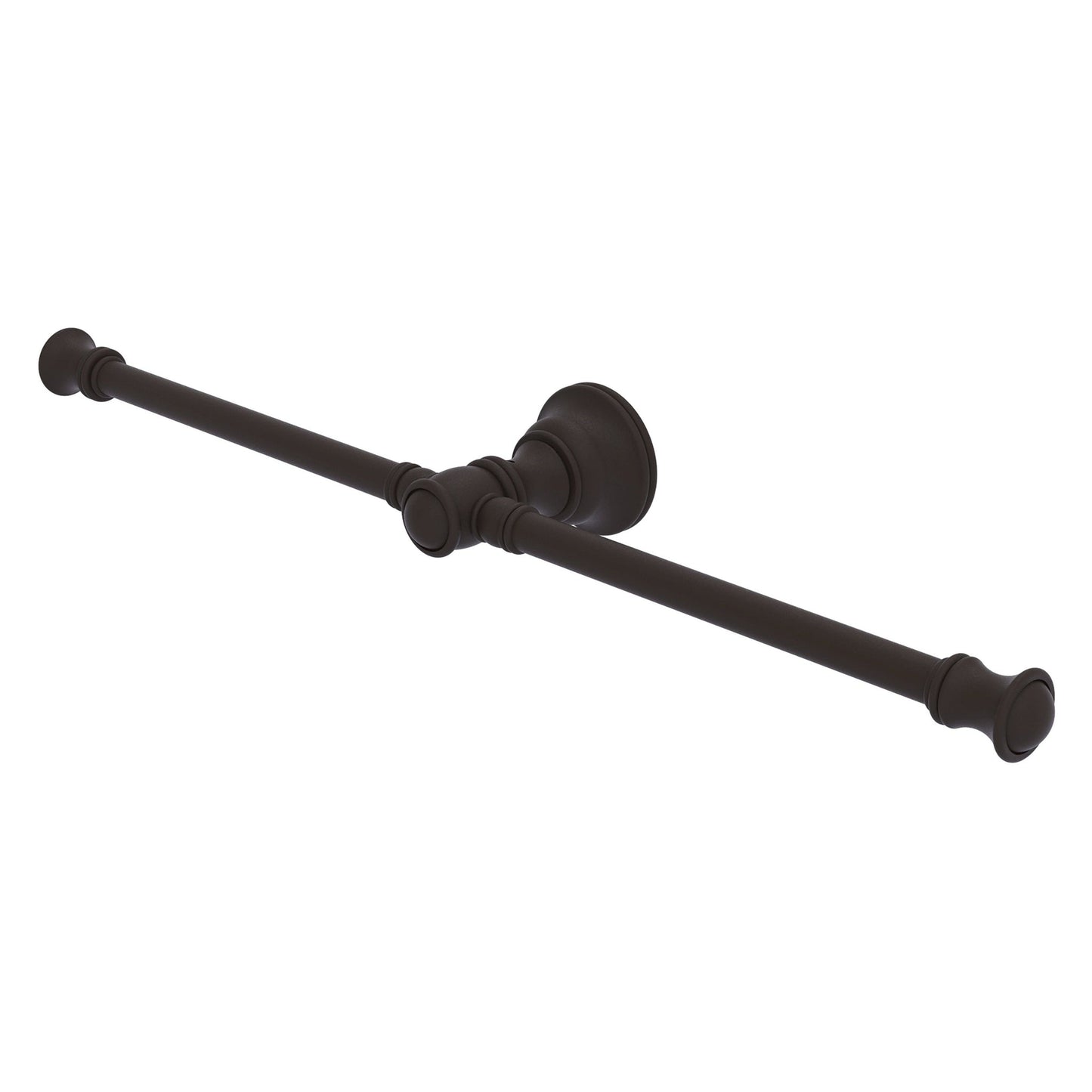 Allied Brass Carolina 16.8" x 3.3" Oil Rubbed Bronze Solid Brass 2-Arm Guest Towel Holder