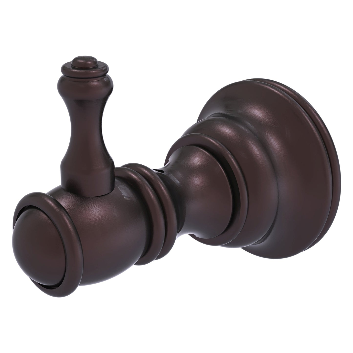 Allied Brass Carolina 2" x 3.2" Antique Bronze Solid Brass Robe Hook