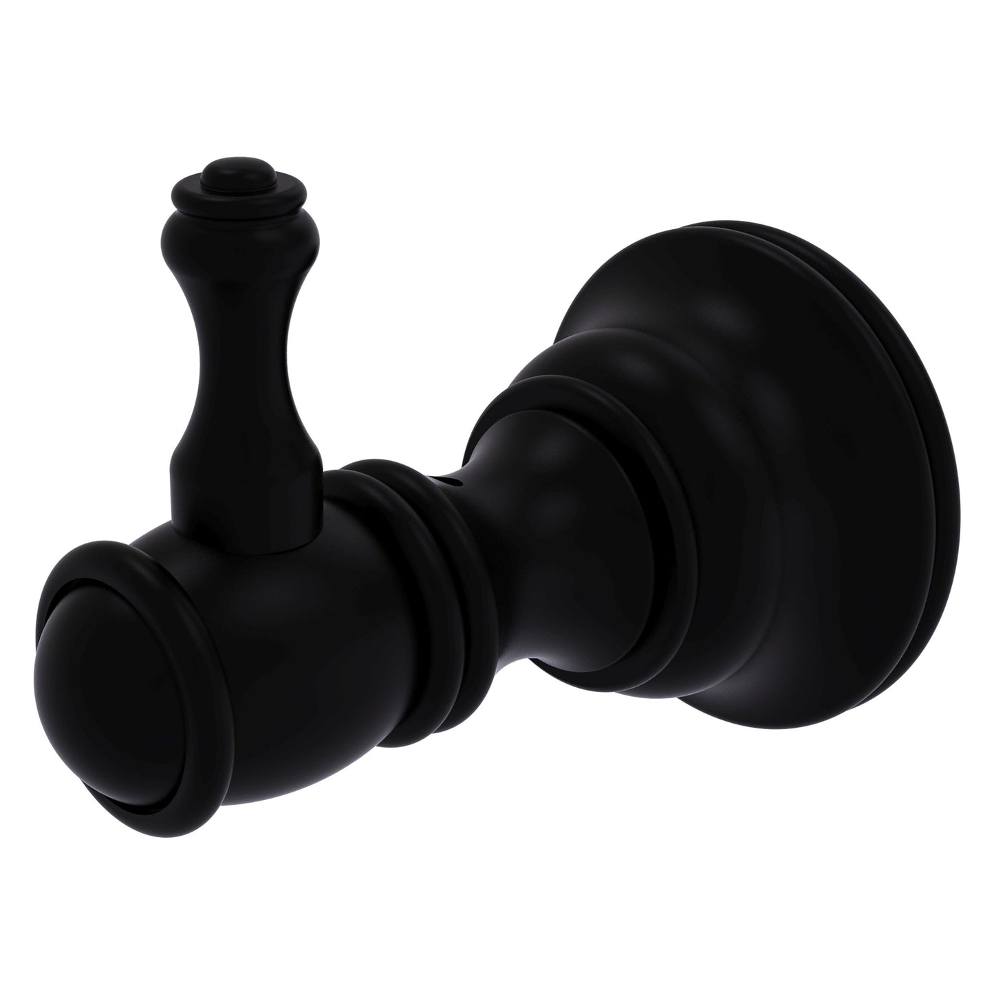 Allied Brass Carolina 2" x 3.2" Matte Black Solid Brass Robe Hook