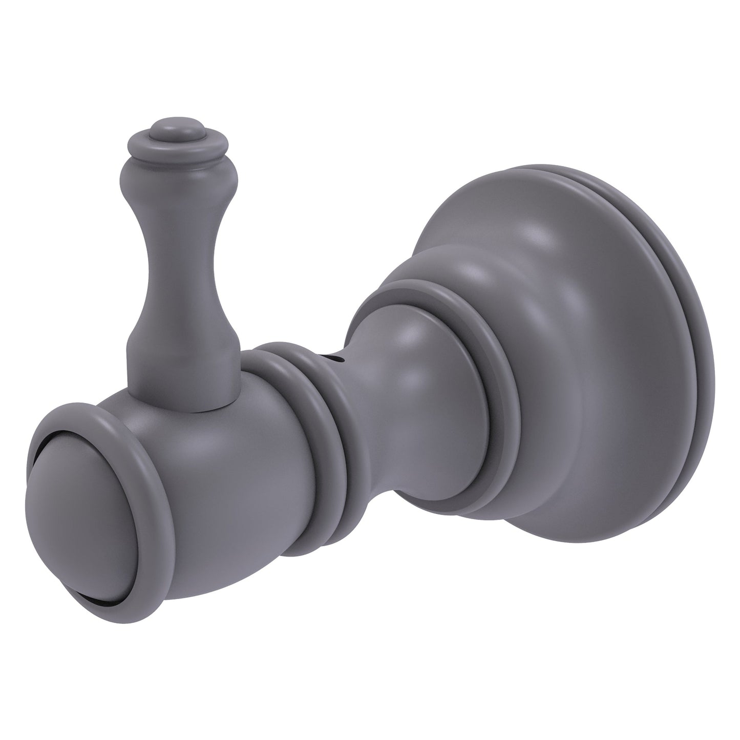 Allied Brass Carolina 2" x 3.2" Matte Gray Solid Brass Robe Hook
