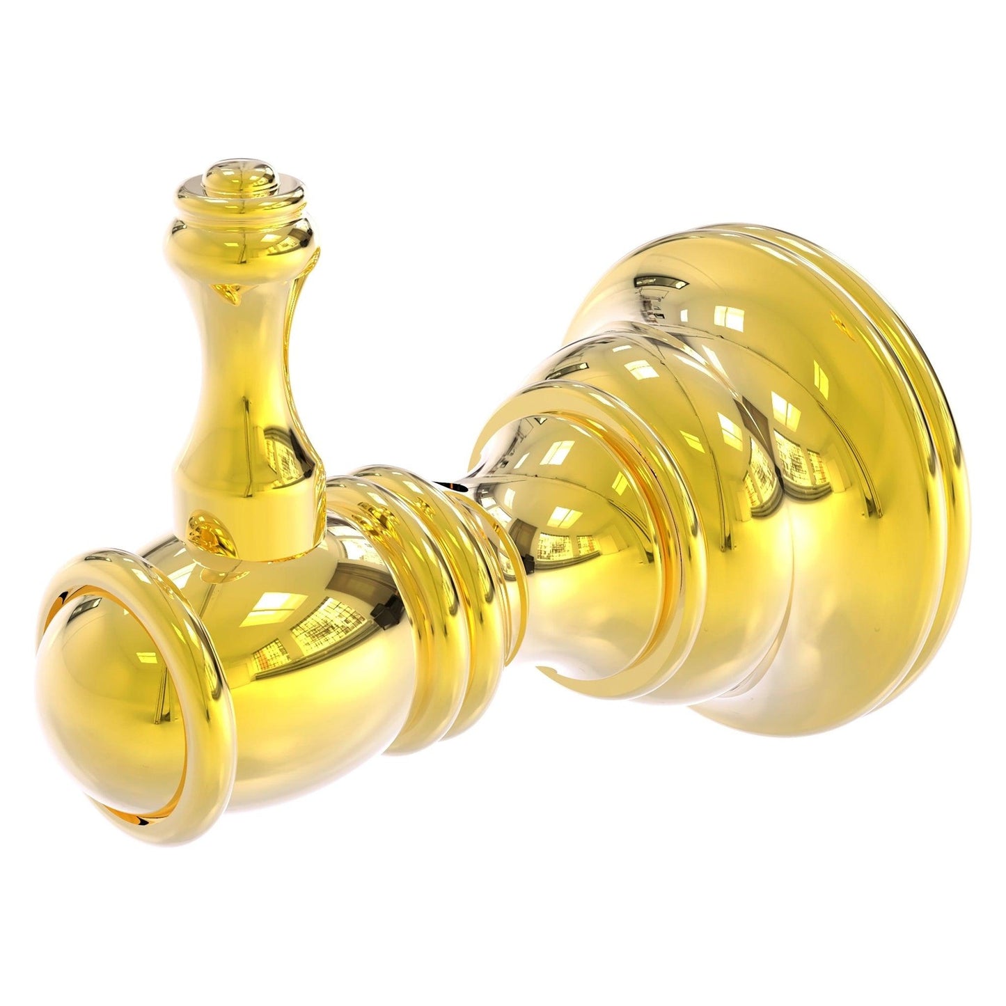 Allied Brass Carolina 2" x 3.2" Polished Brass Solid Brass Robe Hook