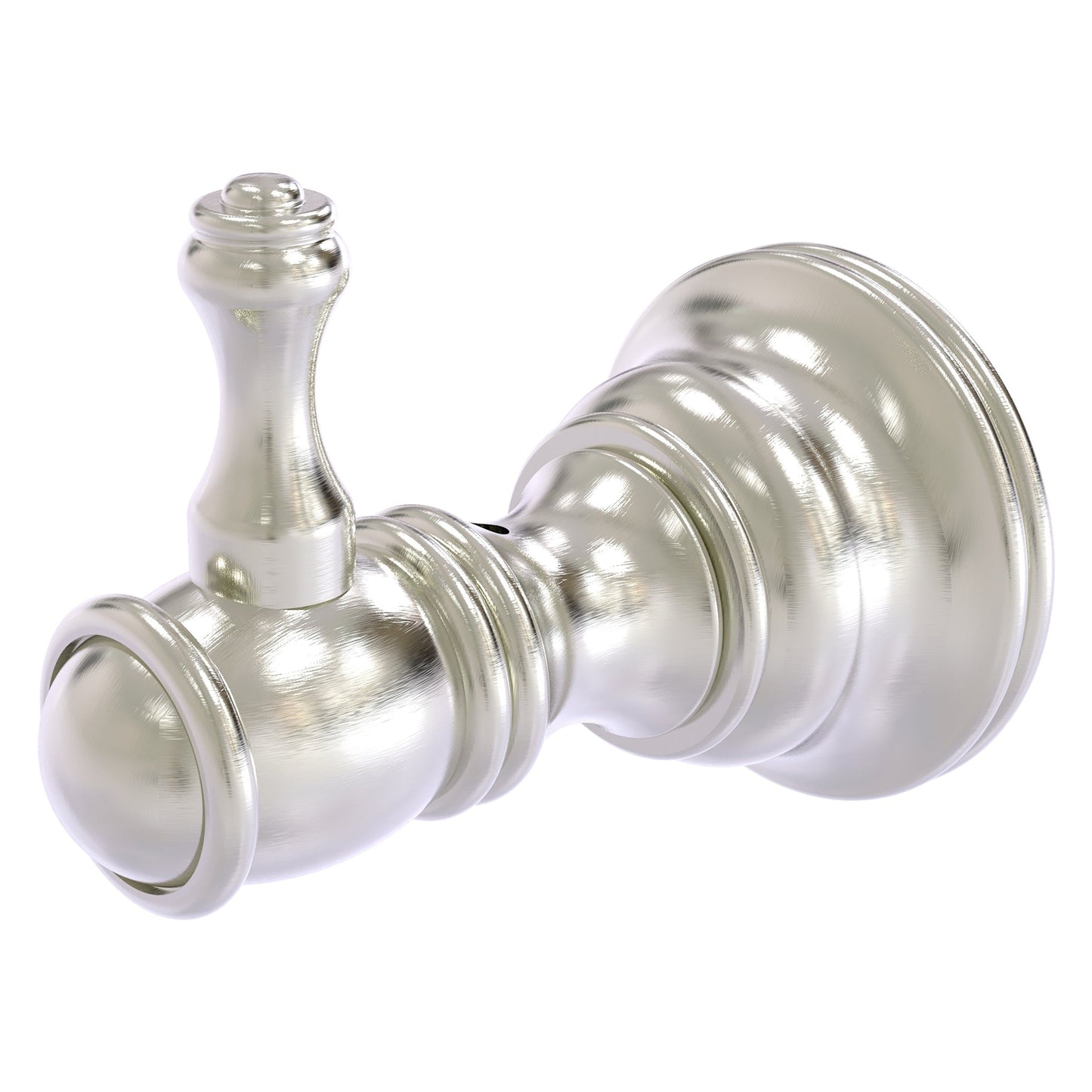 Allied Brass Carolina 2" x 3.2" Satin Nickel Solid Brass Robe Hook