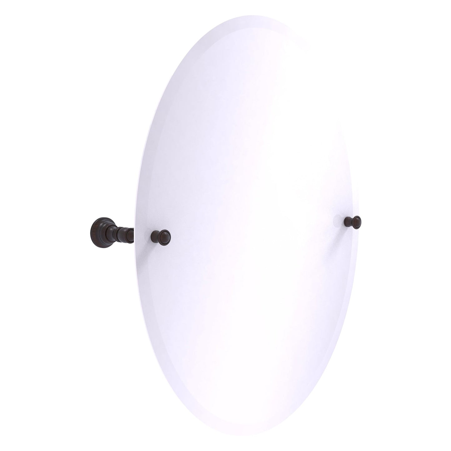 Allied Brass Carolina 21" x 4.8" Venetian Bronze Solid Brass Frameless Oval Tilt Mirror With Beveled Edge