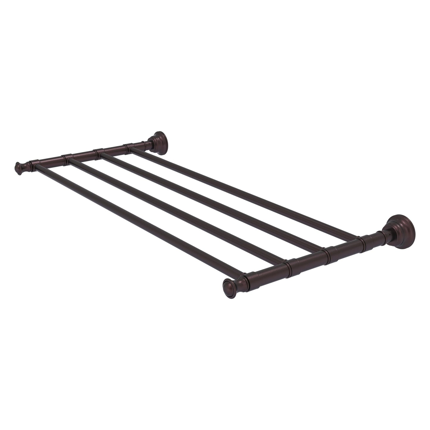 Allied Brass Carolina 26" x 12.7" Antique Bronze Solid Brass Towel Shelf