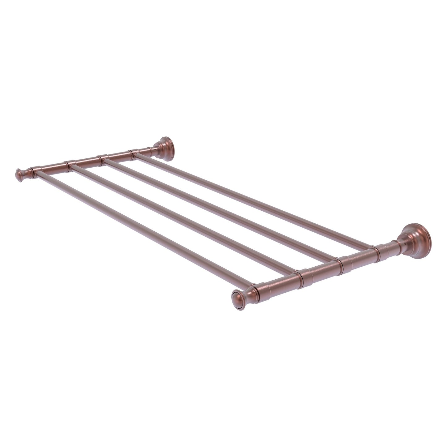 Allied Brass Carolina 26" x 12.7" Antique Copper Solid Brass Towel Shelf