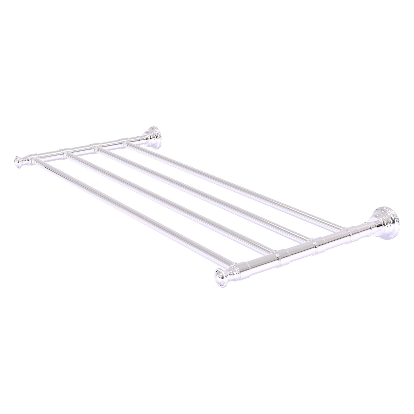 Allied Brass Carolina 26" x 12.7" Polished Chrome Solid Brass Towel Shelf