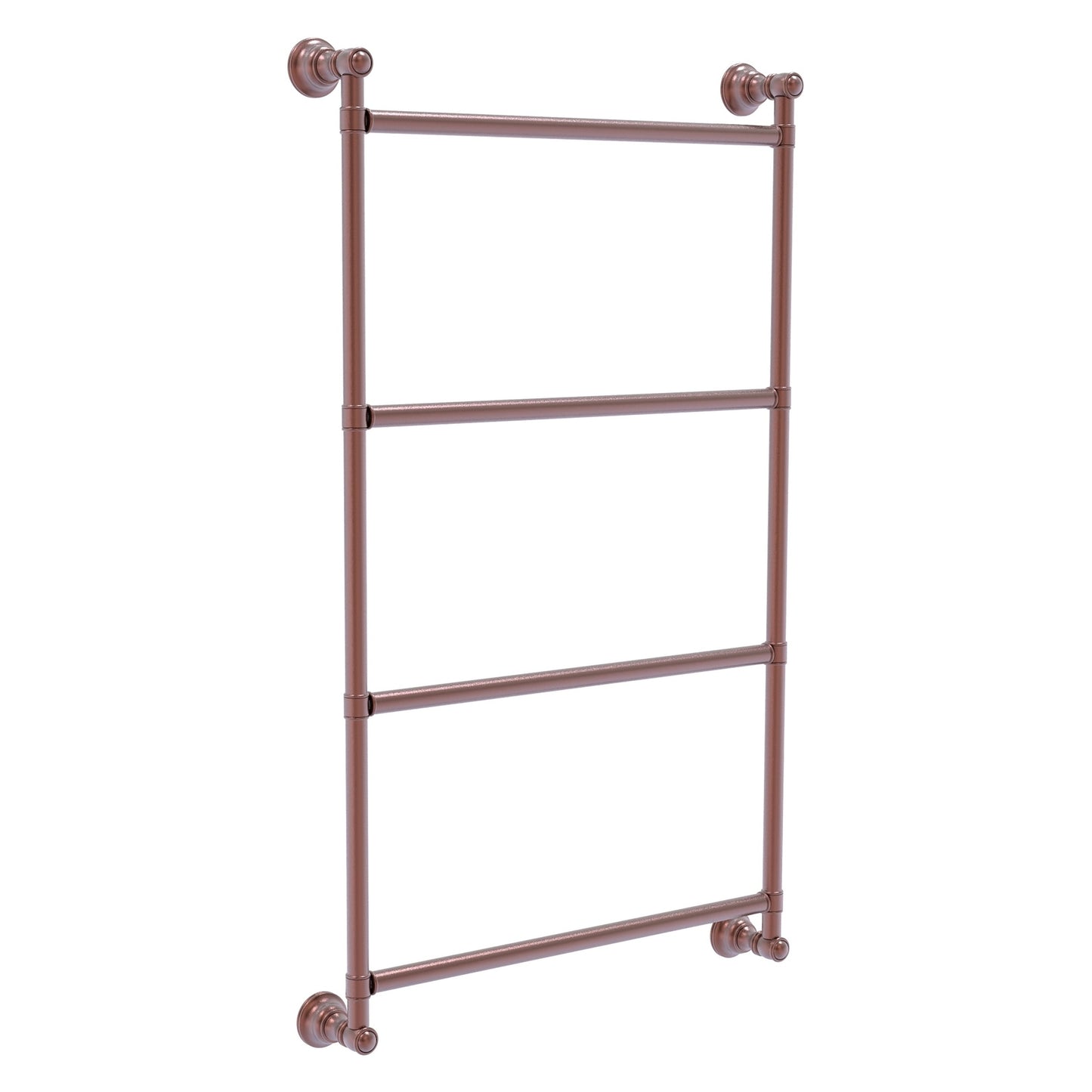 Allied Brass Carolina 30" x 3.3" Antique Copper Solid Brass 4-Tier Ladder Towel Bar