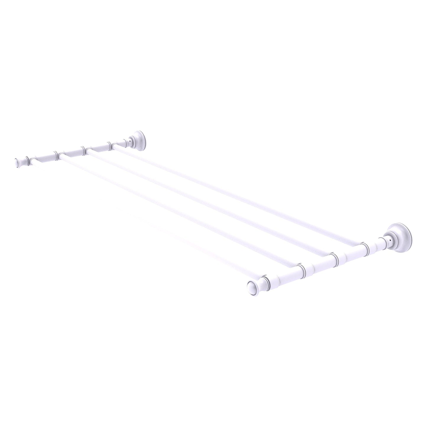 Allied Brass Carolina 32" x 12.7" Matte White Solid Brass Towel Shelf