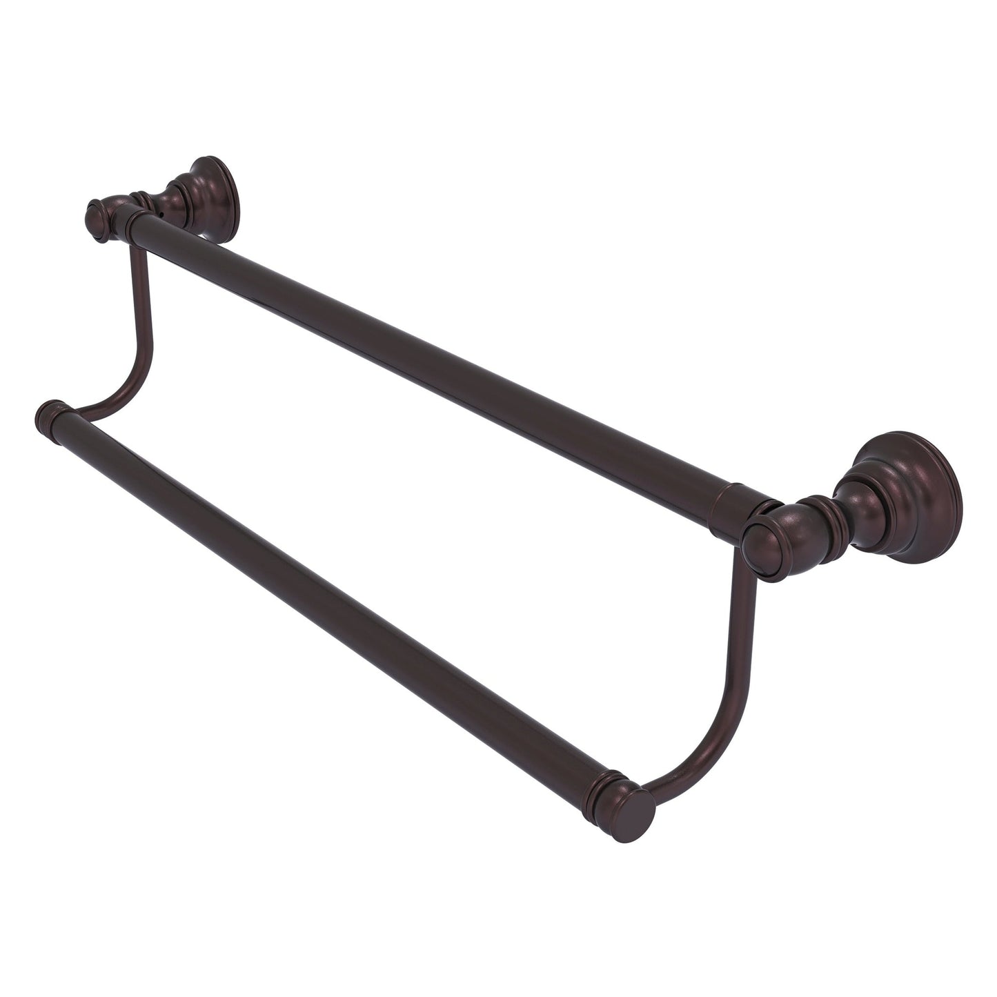 Allied Brass Carolina 36" x 5.2" Antique Bronze Solid Brass Double Towel Bar