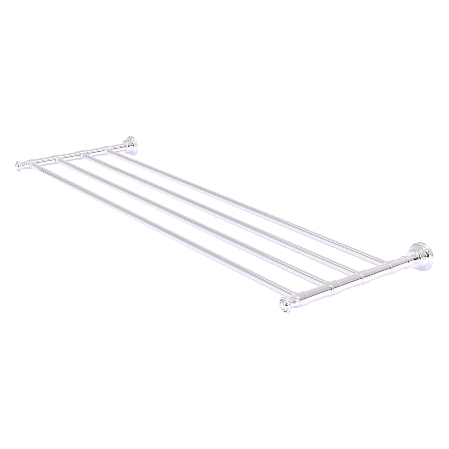 Allied Brass Carolina 38" x 12.7" Polished Chrome Solid Brass Towel Shelf