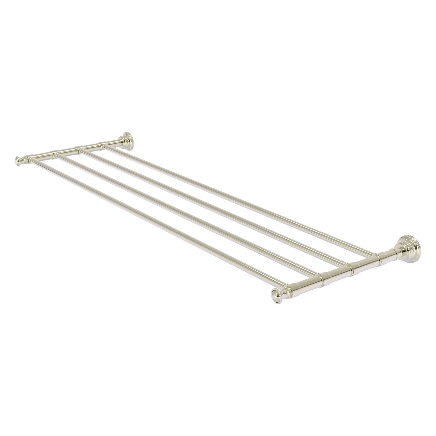 Allied Brass Carolina 38" x 12.7" Polished Nickel Solid Brass Towel Shelf