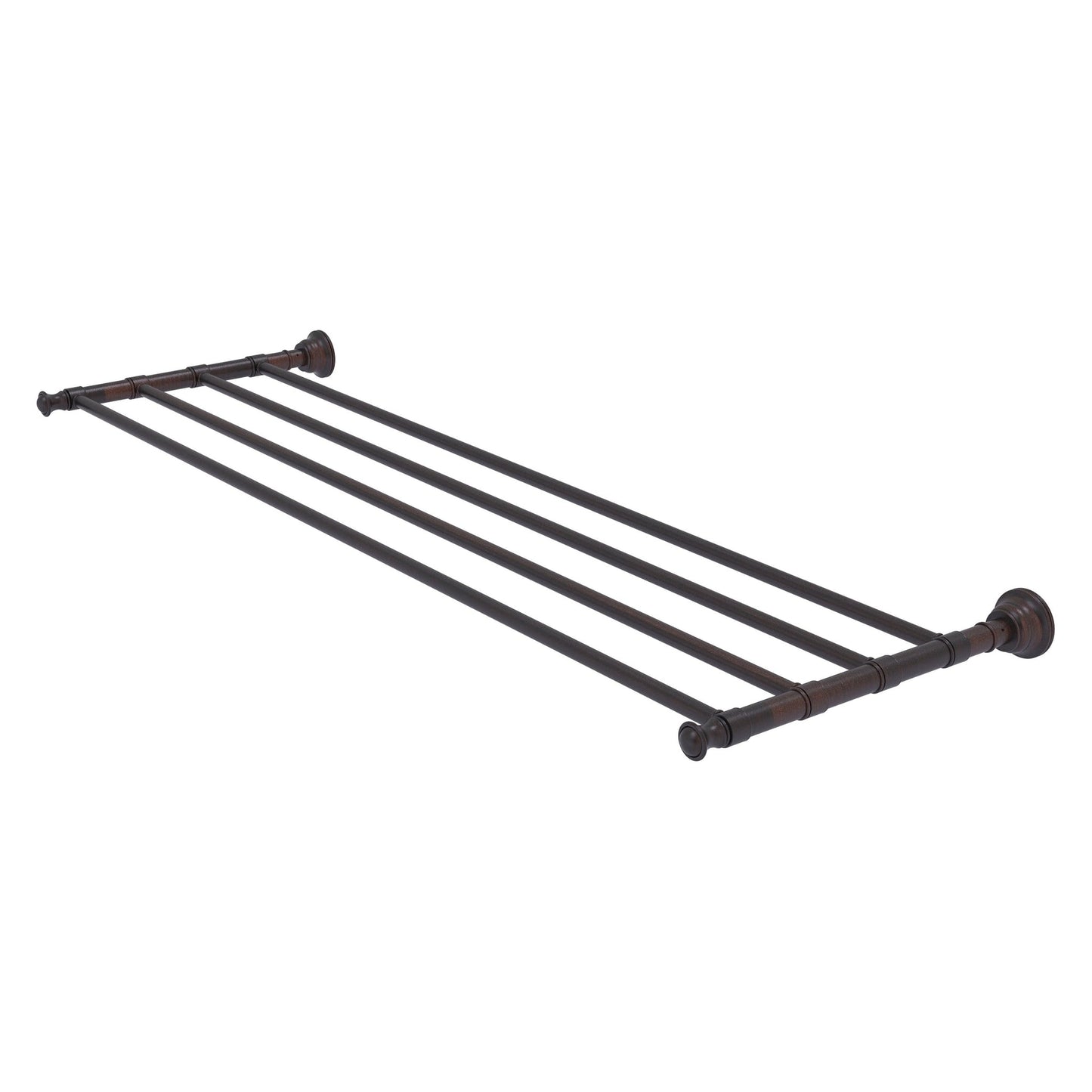 Allied Brass Carolina 38" x 12.7" Venetian Bronze Solid Brass Towel Shelf