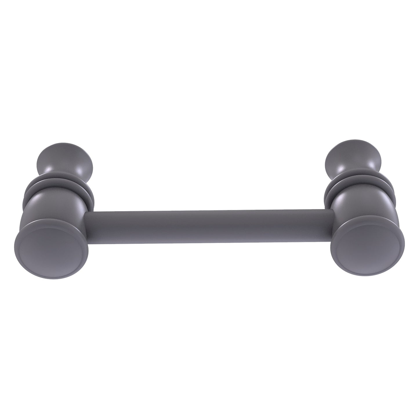 Allied Brass Carolina 3.8" x 1.7" Matte Gray Solid Brass Cabinet Pull